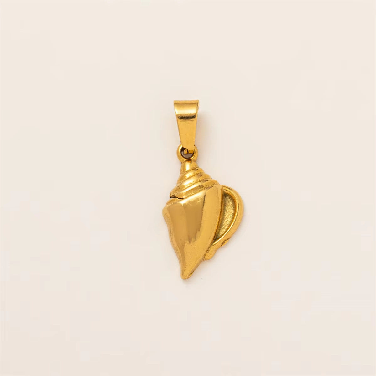 18K Gold Plated Stainless Steel Ocean Series Charm Bar Pendant