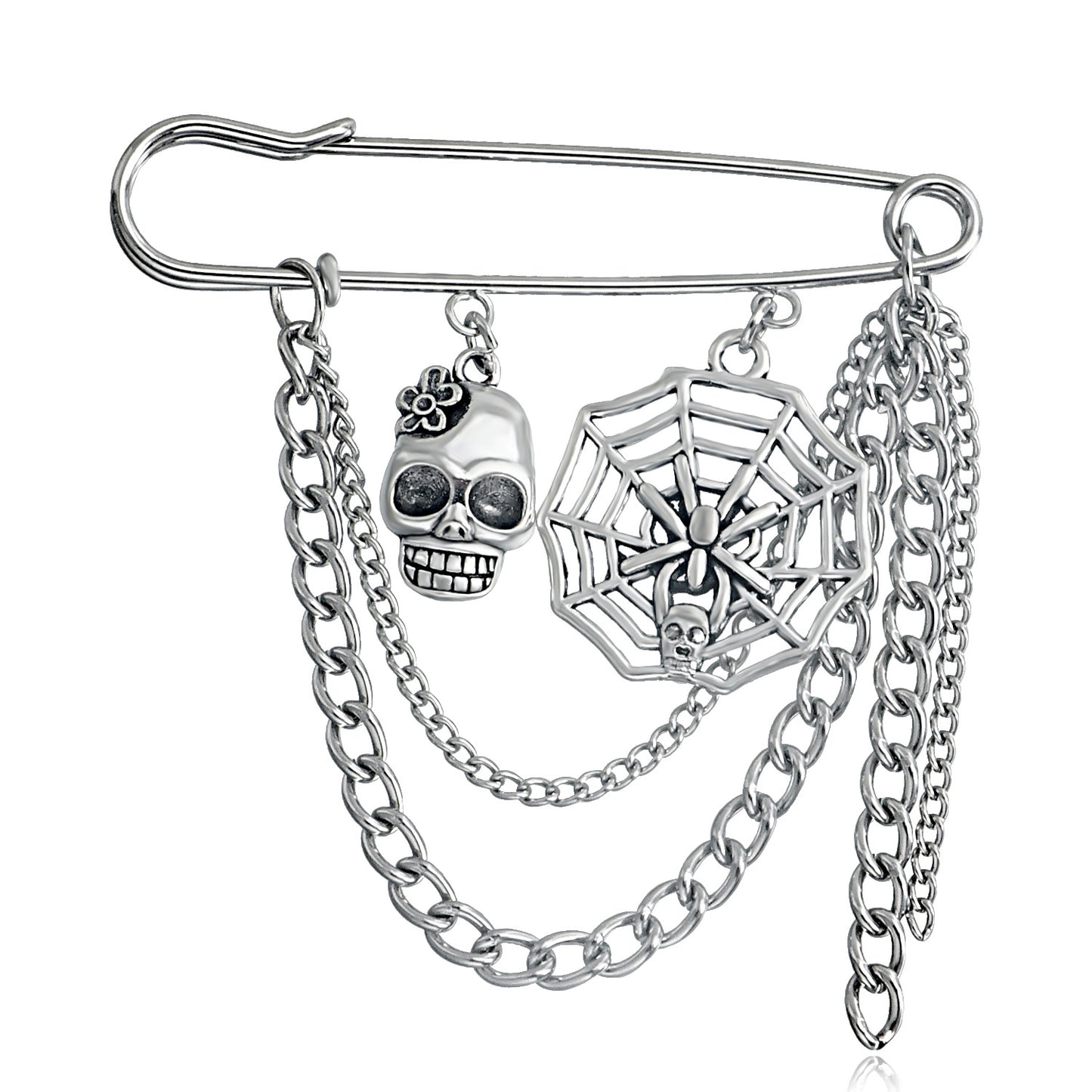 Geometric Fashionable Alloy Brooch with Plated Finish for Women, Eye Motif Decorative Pin for Stylish Streetwear and Office Wear