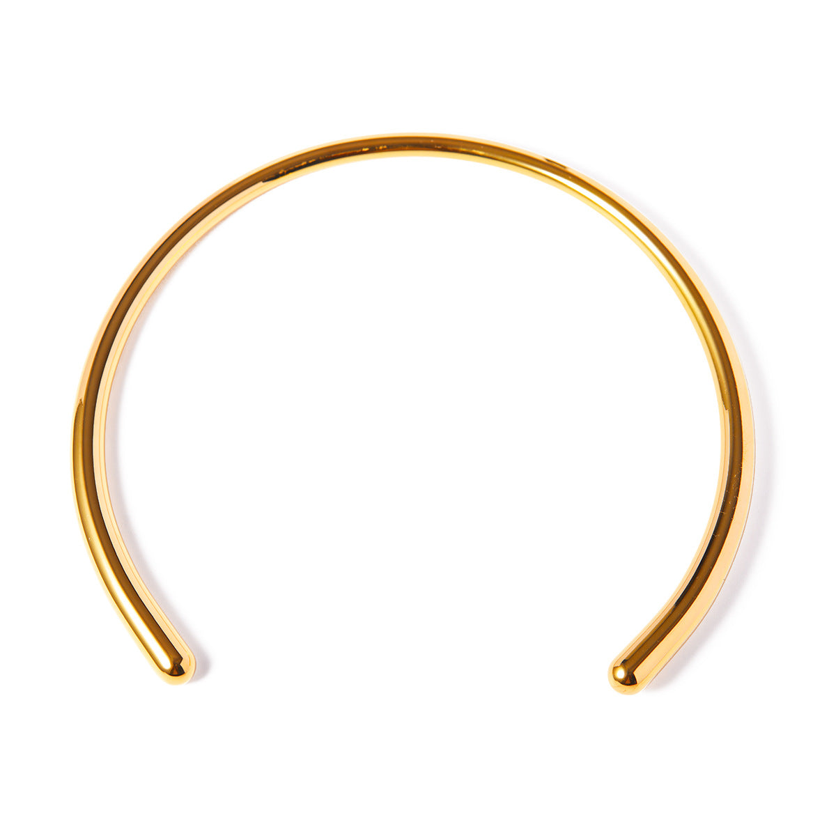 Minimalist Vintage-Inspired Heart Pendant Necklace for Women Stainless Steel with 18K Gold Vacuum Plating Smooth Finish Water Wave Chain