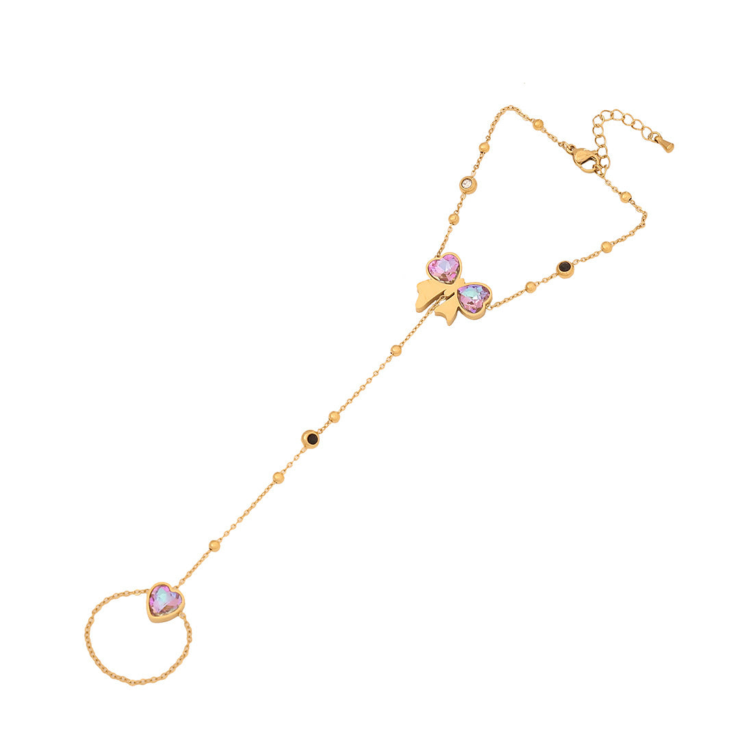 Elegante Collana Pendente in Acciaio Inossidabile a Forma di Fiocco con Finitura Placcata e Catena Serpentina da Donna