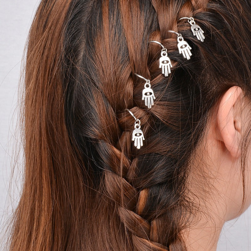 Streetwear Plated Alloy Star Leaf Cross Hair Accessories for Women