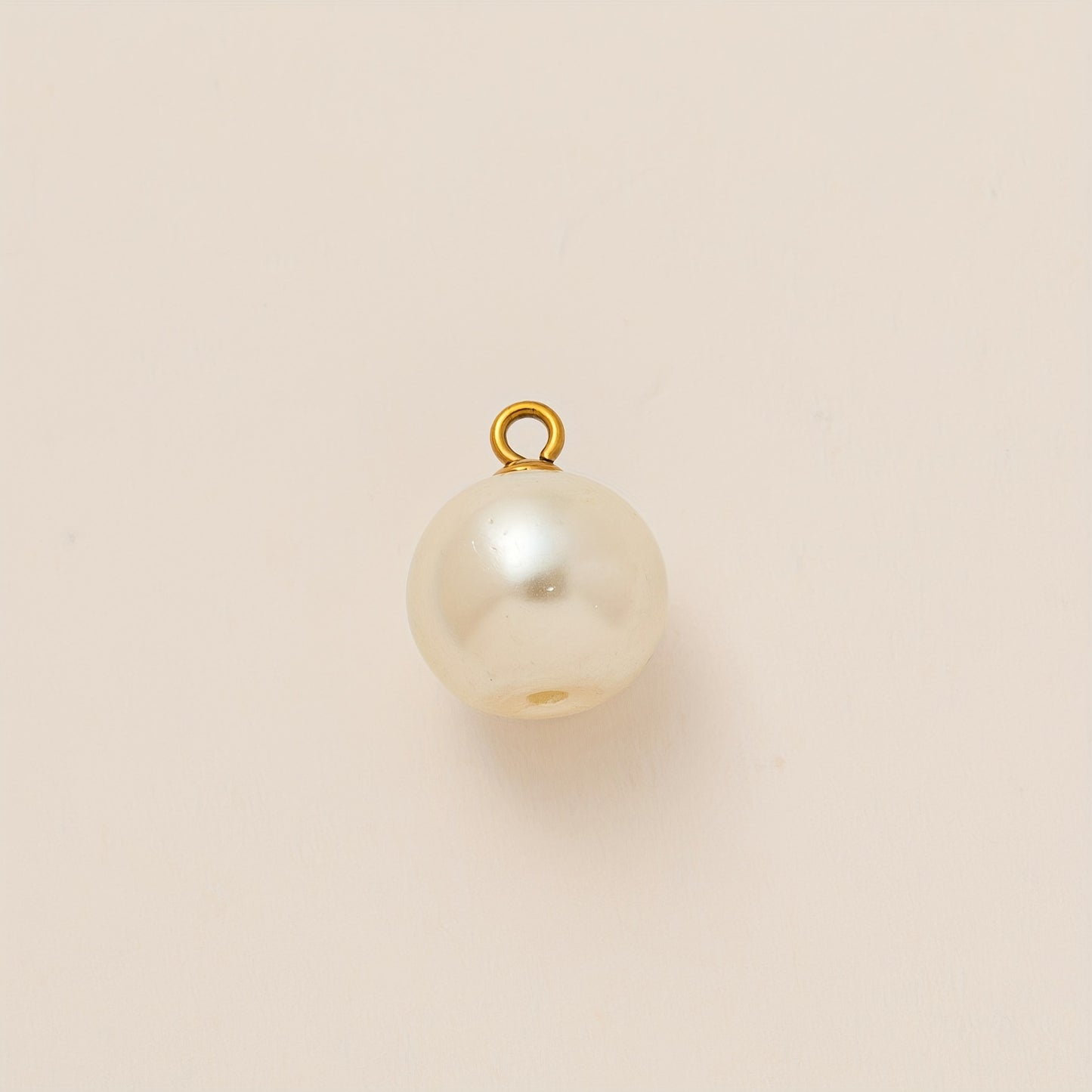 Sweet 14K Gold Plated Brass Floral Pearl Heart Star Geometric Plant Pendant Necklace Charm Bar