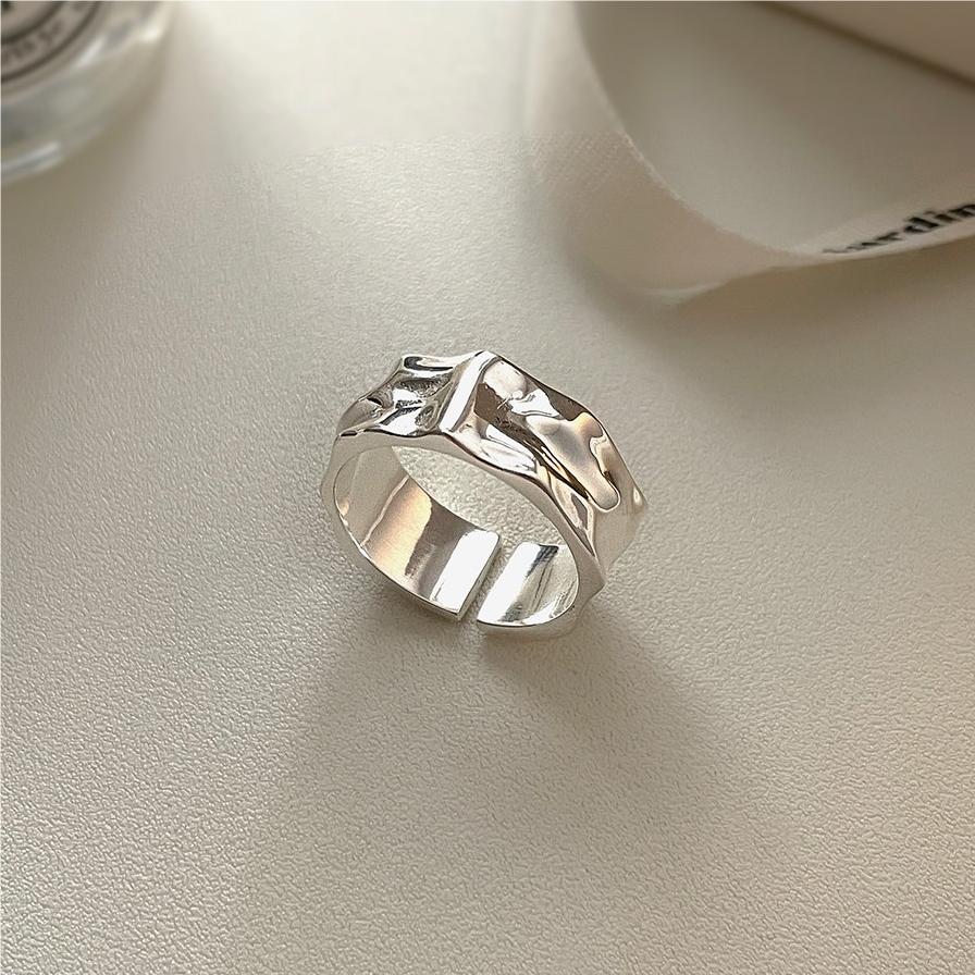 Minimalist Geometric S925 Sterling Silver Ring for Women