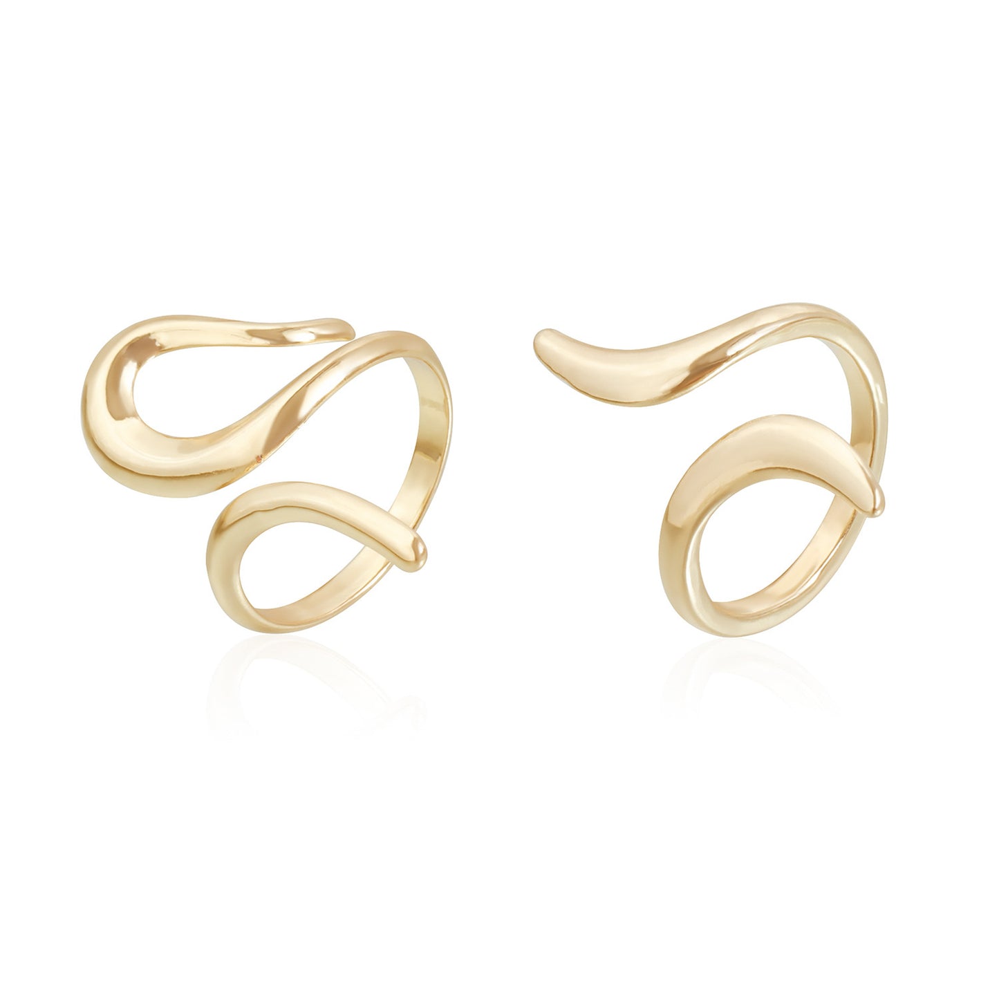 Anillo Abierto Geométrico Ajustable con Acabado Metálico Plateado y Detalles de Piedras Preciosas Coloridas para Mujer