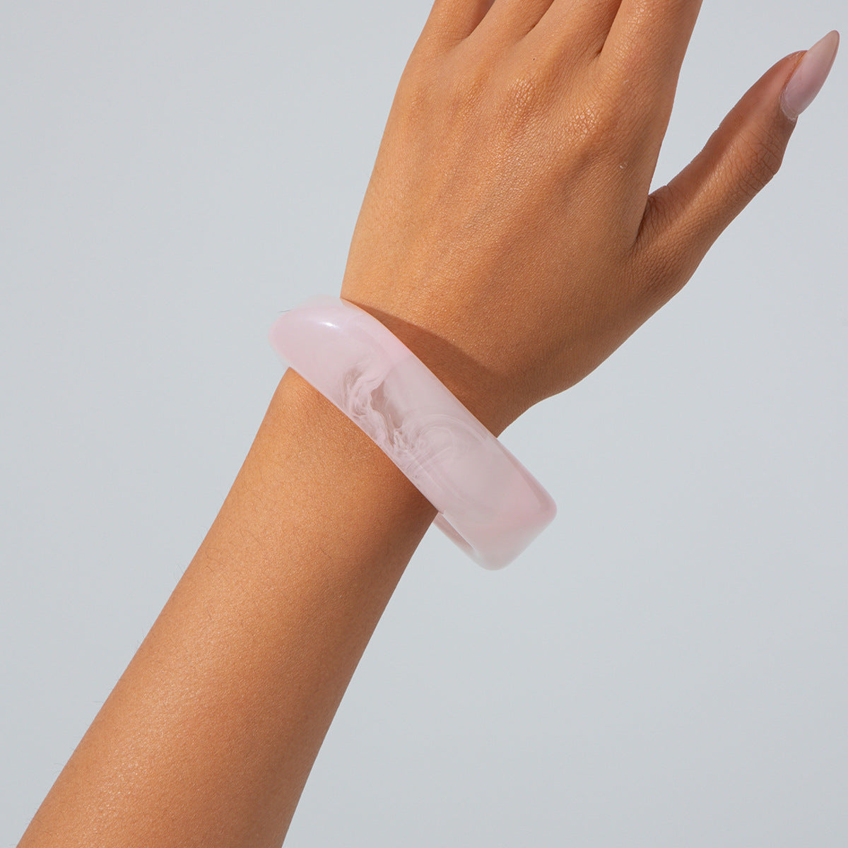 Vintage Geometric Marble Texture Acrylic Bracelet