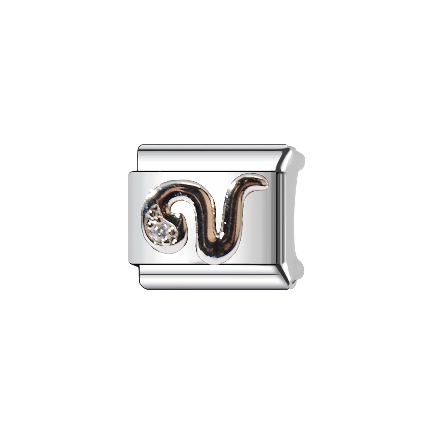 Personalized Stainless Steel Plated Clover Charm Bar Bracelet Unisex DIY Jewelry