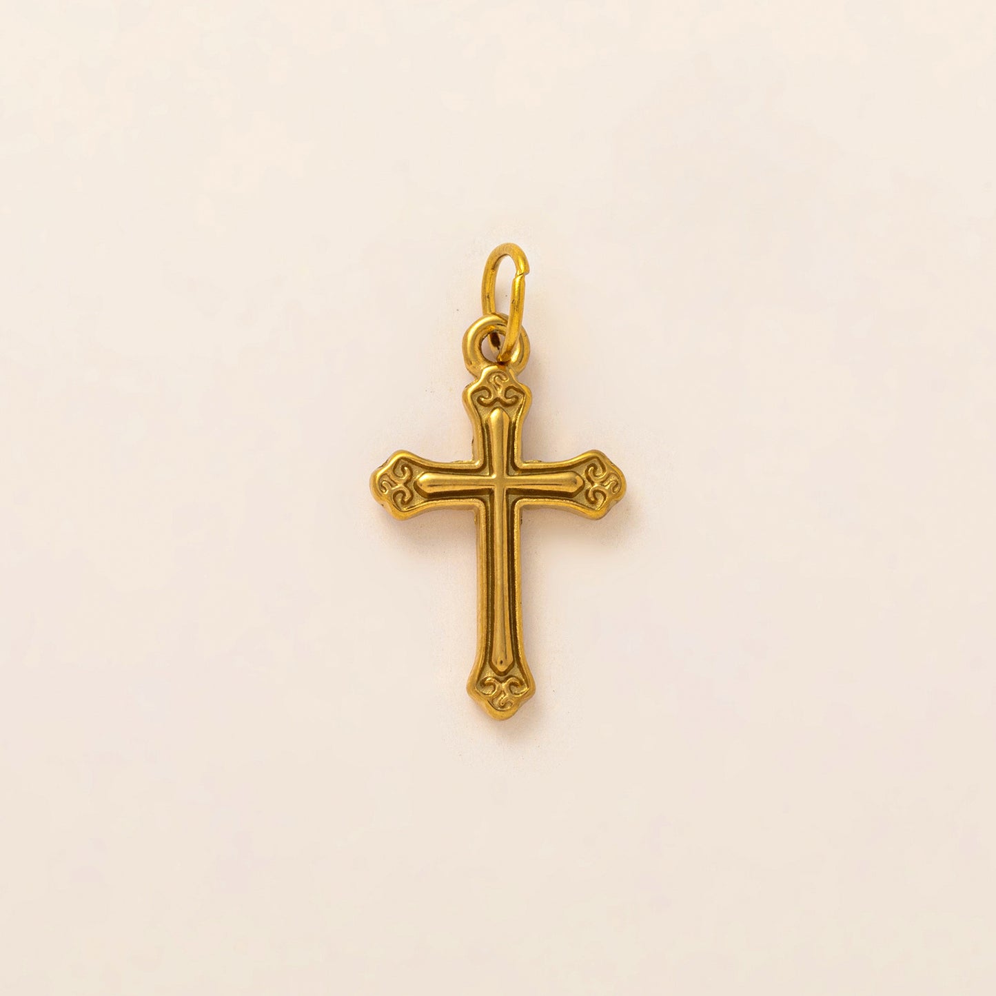 Vintage 18K Gold Plated Stainless Steel Envelope Pendant Charm Bar for Women
