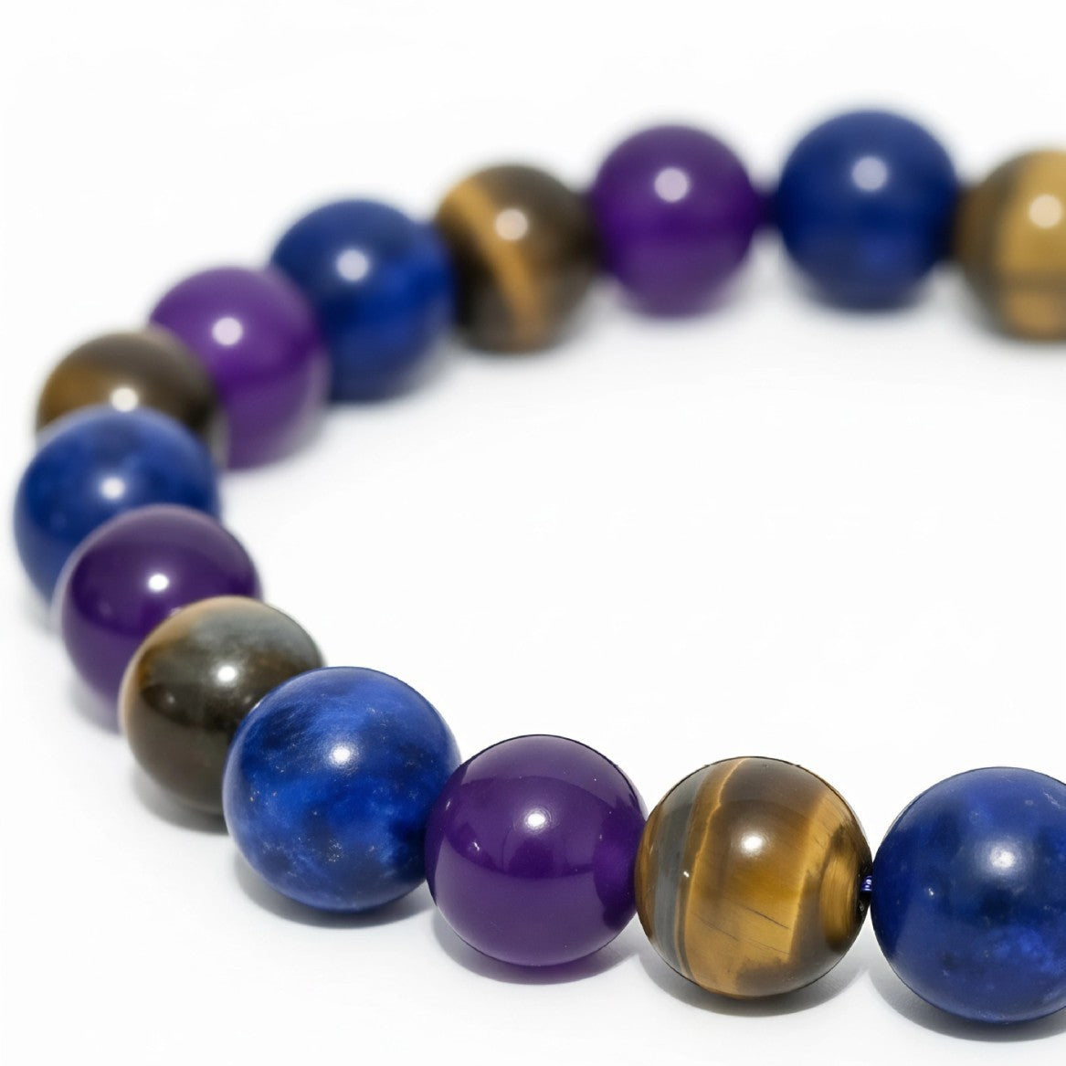 Minimalist Geometric Natural Stone Beaded Bracelet for Women