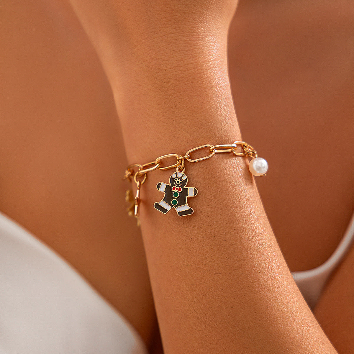 Collana con Pendente a Nappa a Campana e Albero di Natale da Donna in Lega con Finitura Placcata, Design a Stella e Geometrico