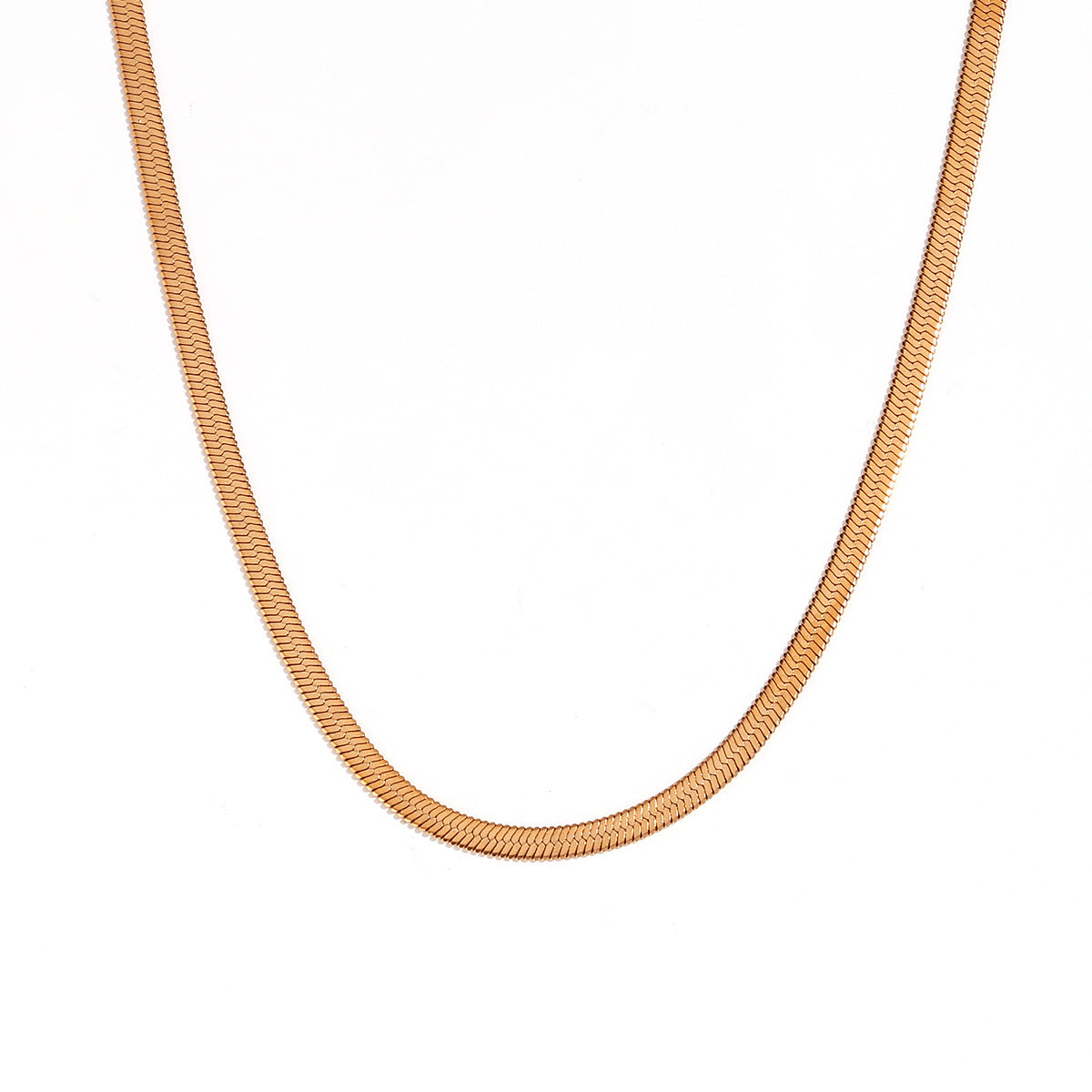 Minimalist Geometric Titanium Steel Plated 18K Gold Blade Chain Anklet Waist Chain Bracelet Necklace for Women