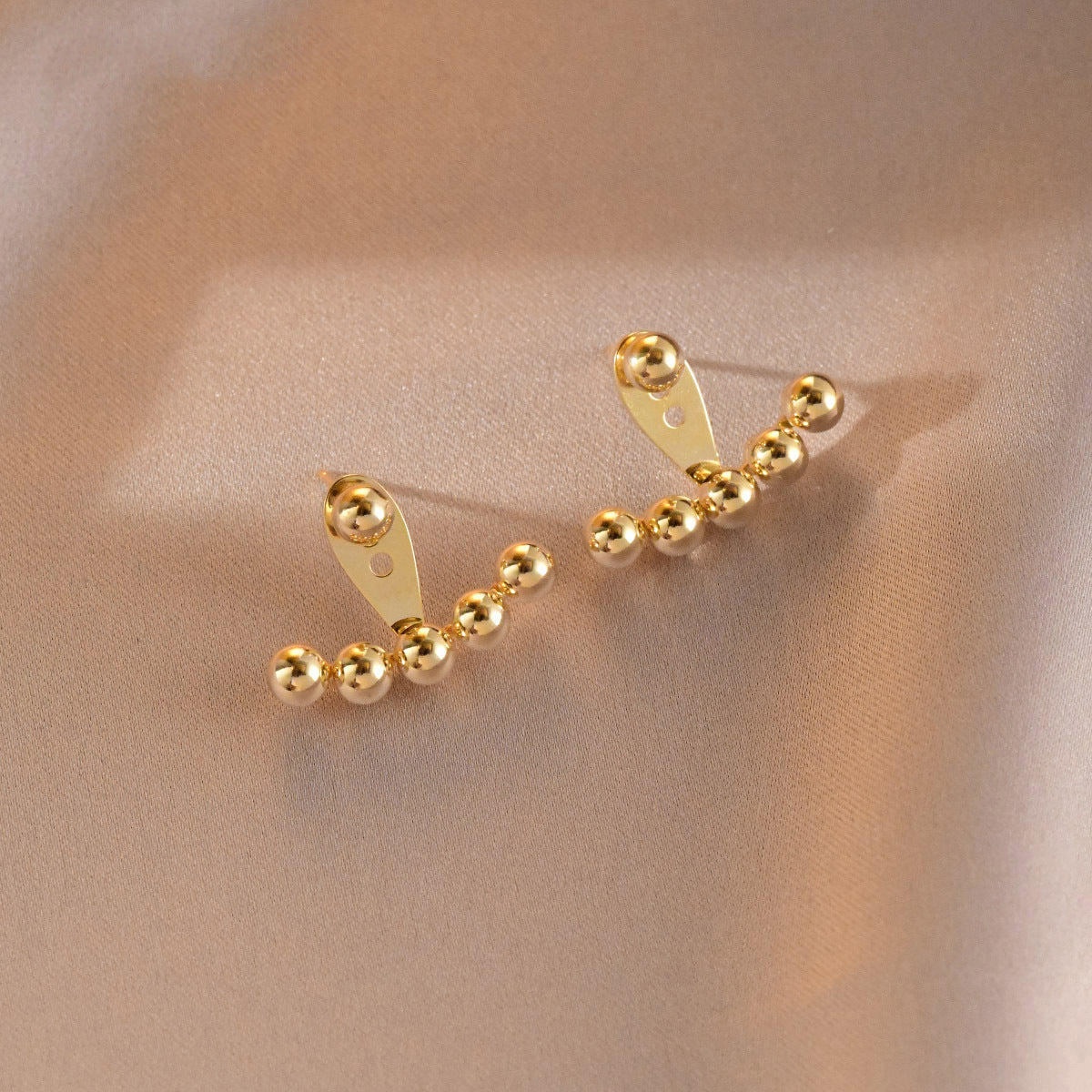 Minimalist Geometric Titanium Steel Ear Studs and Ear Drops for Women