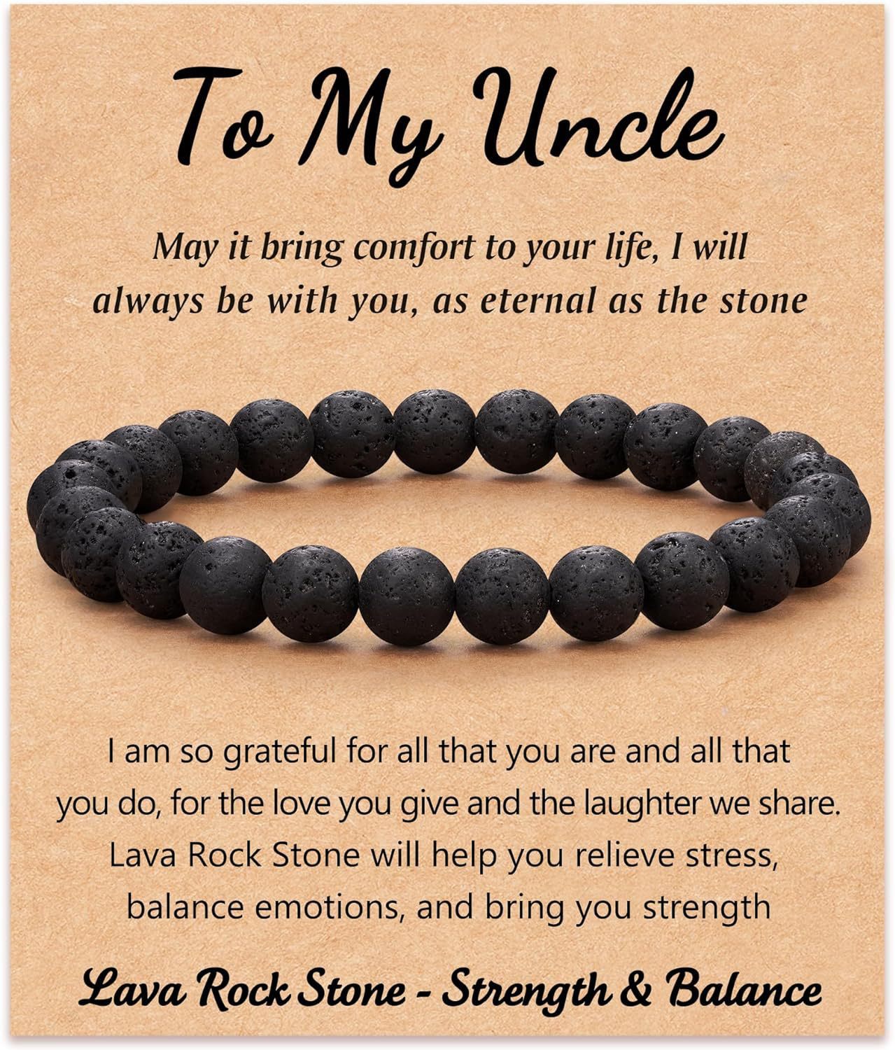 Men's Geometric Round Agate Beaded Bracelet