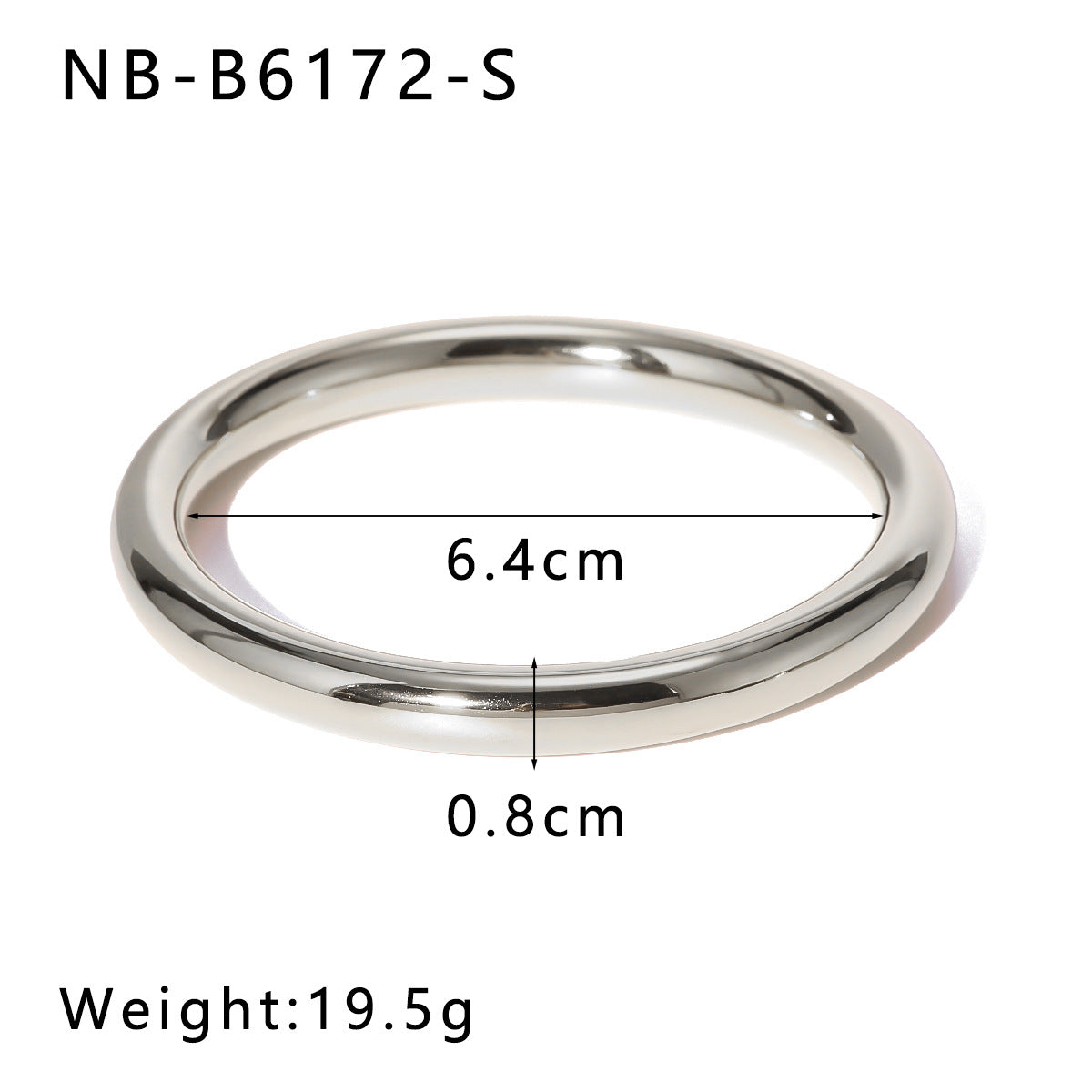 Minimalist Geometric Stainless Steel Hollow Bangle with 18K Gold Vacuum Plating for Women