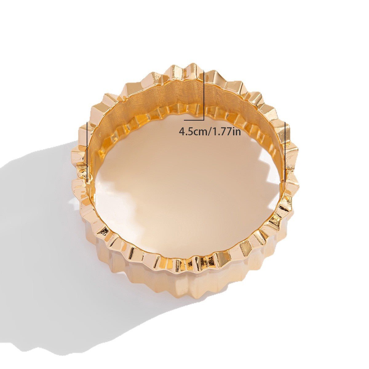 Fashion Geometric Gold Plated Alloy Open Adjustable Cuff Bracelet
