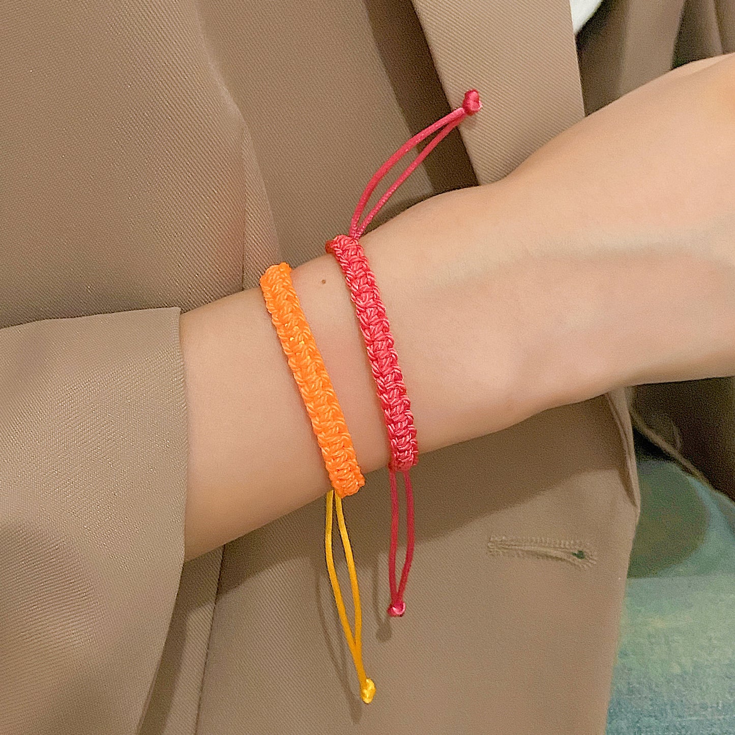 Minimalist Gradient Braided Rope Bracelet for Women