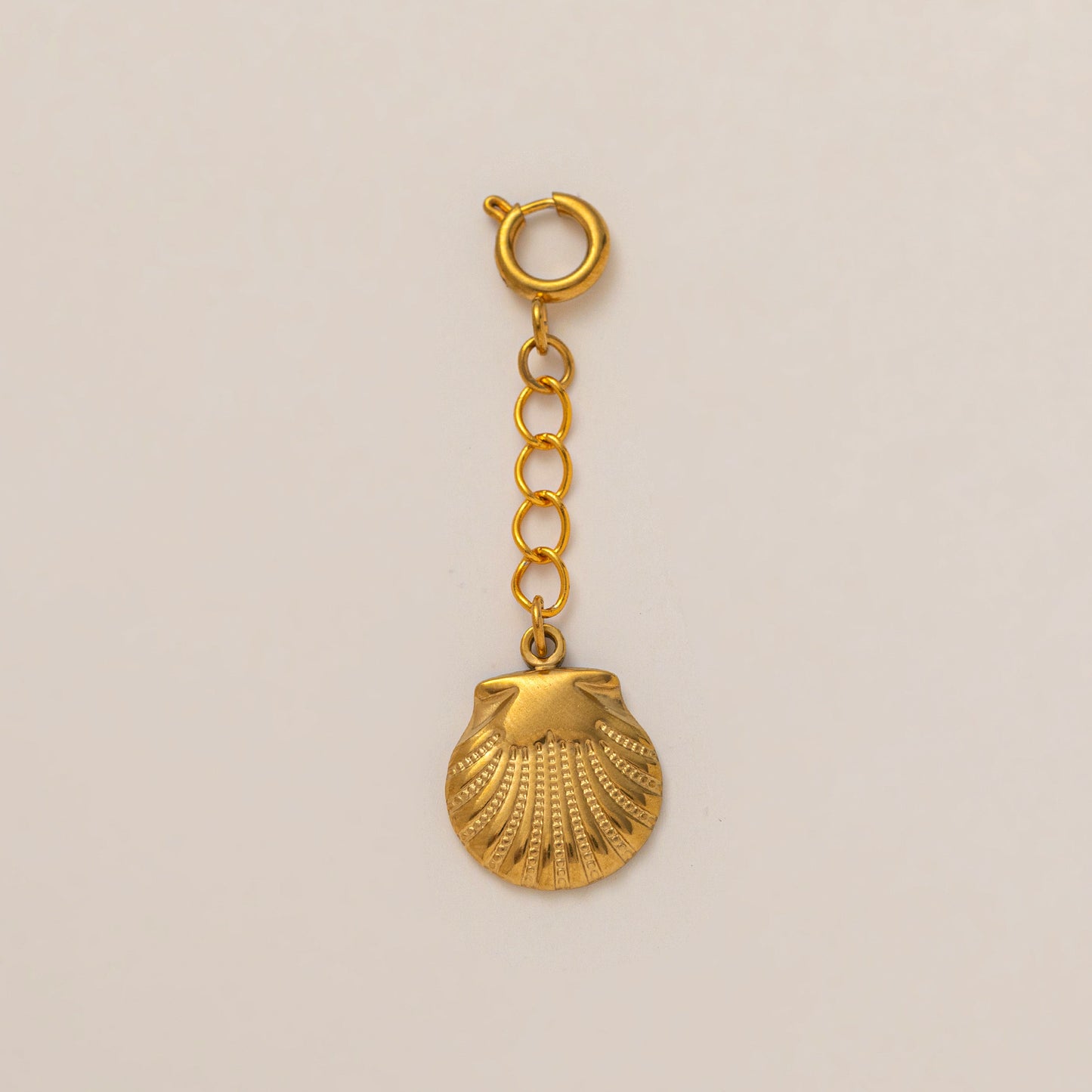 Vintage 18K Gold Plated Stainless Steel Star Pendant Charm Bar for Women