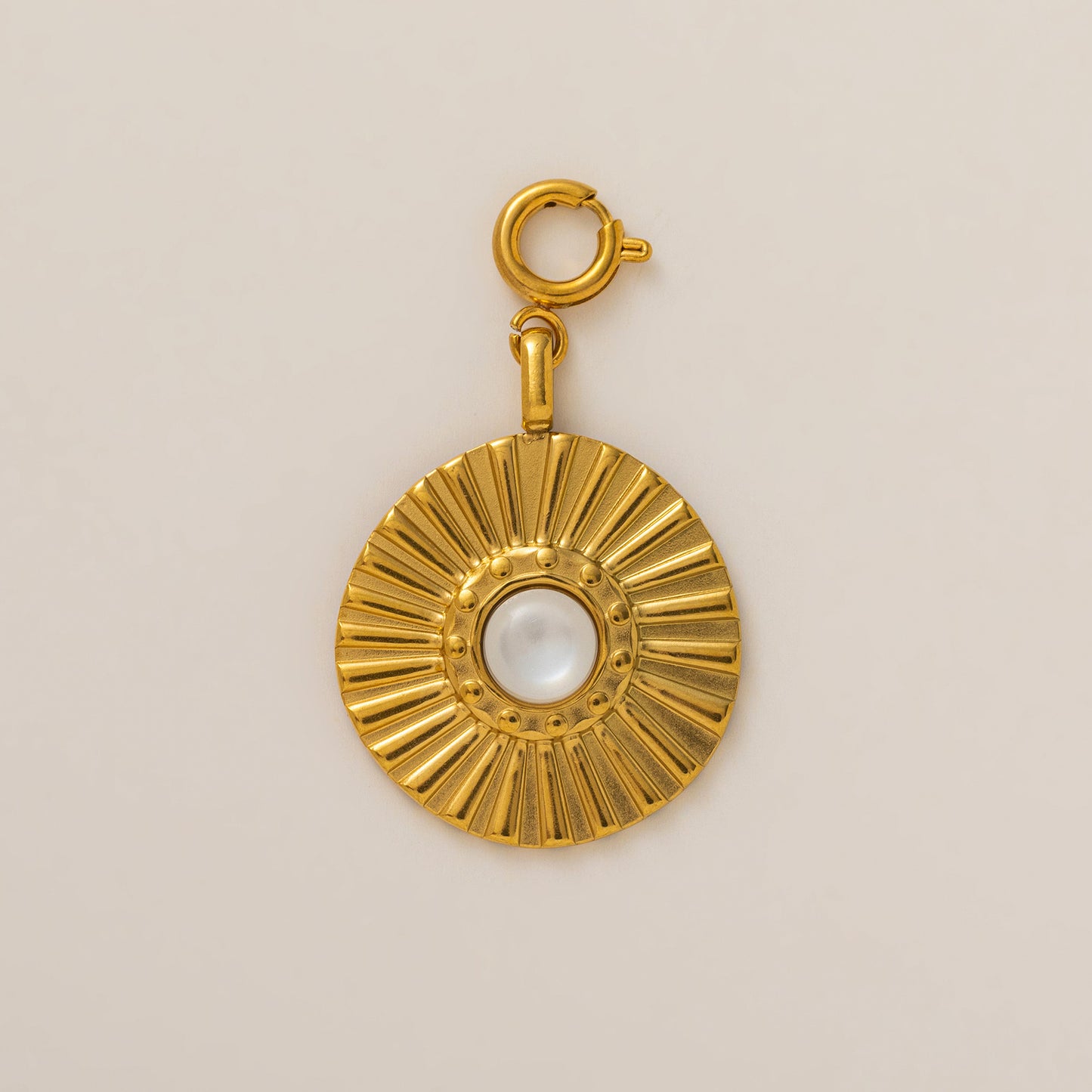 Vintage Geometric Stainless Steel 18K Gold Plated PVD Bikini Clasp Charm Bar Necklace for Unisex
