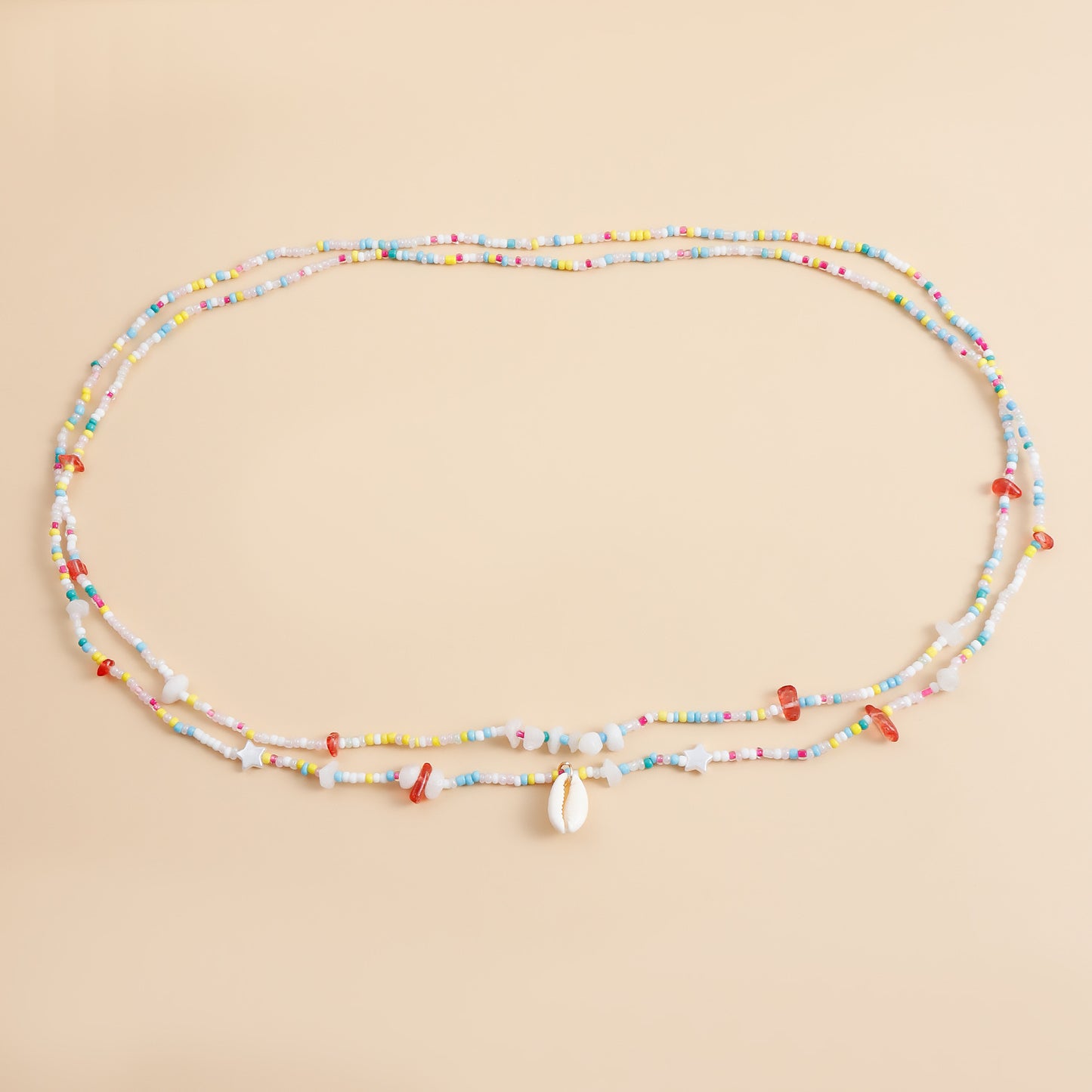 Casual Punk Metal Body Chain with Pearl Shell and Starfish for Women