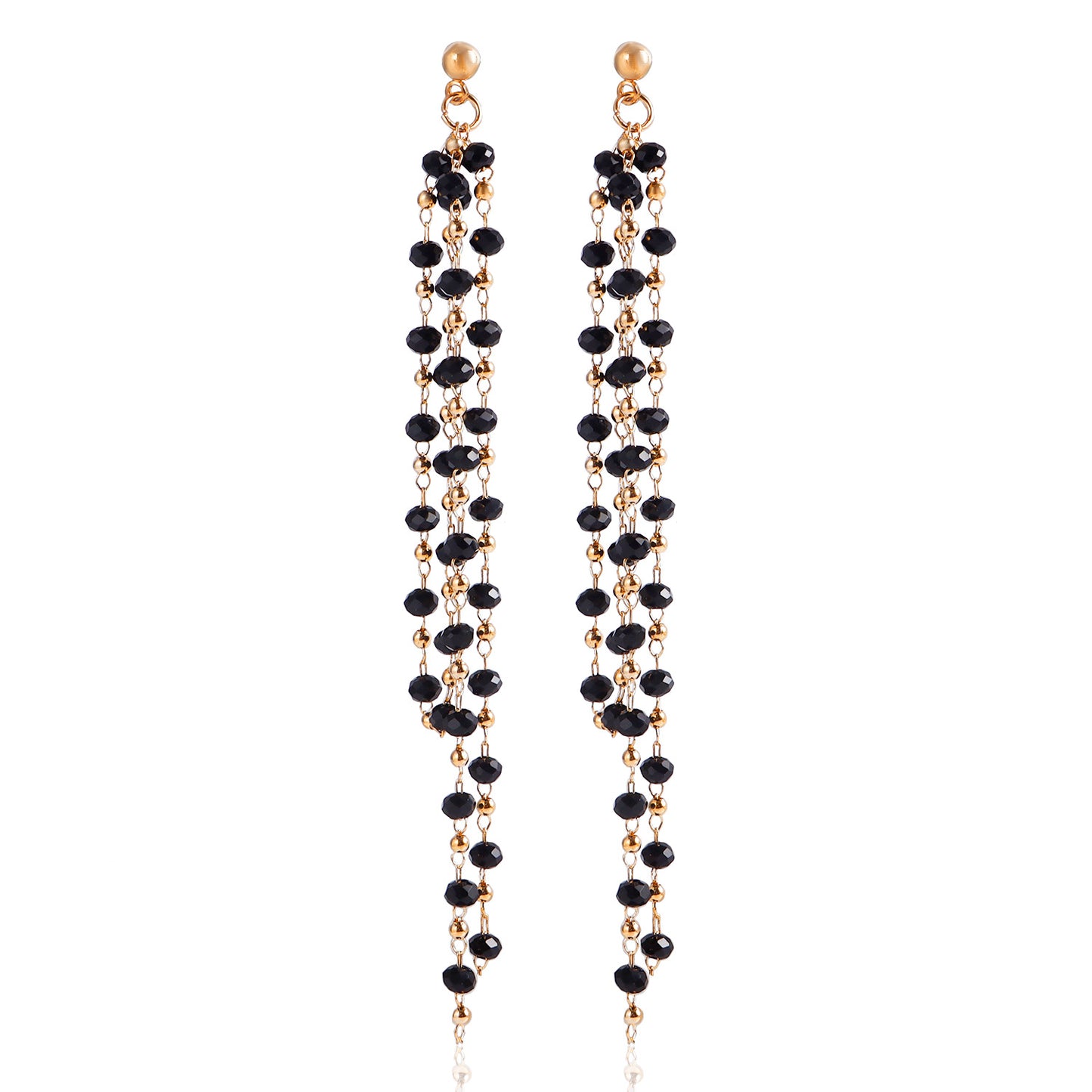 Minimalist Geometric Pendant Earrings with Plated Metal Finish for Women