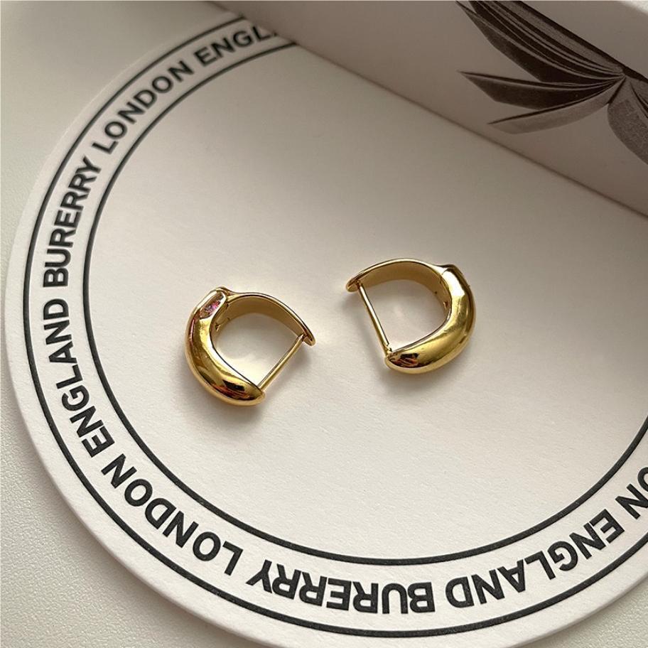 Pendientes de Aro Minimalistas de Plata de Ley 925 Bañados en Plata con Formas Geométricas, Letras y Números para Mujer