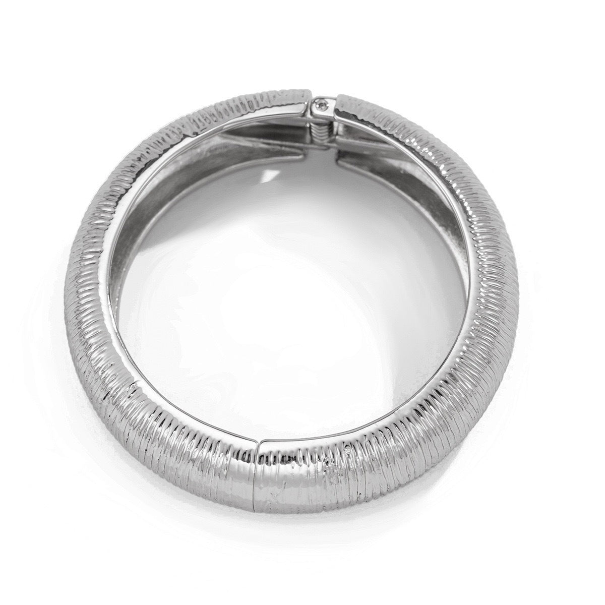 Fashion Minimalist Round Faux Pearl Plated Alloy Cuff Bracelet