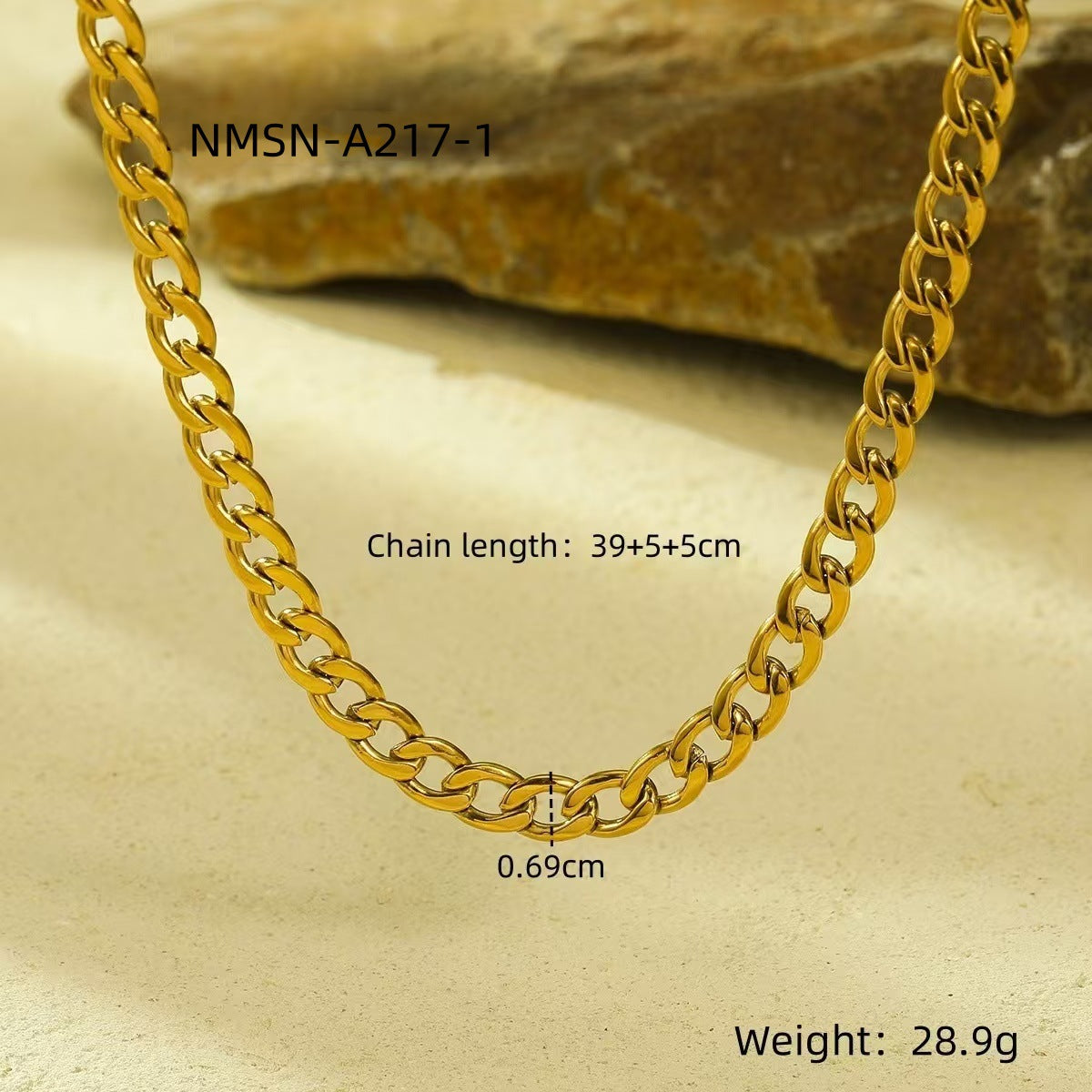 Collar de clavícula minimalista de titanio y acero chapado en oro estilo francés vintage para mujer con acabado pulido