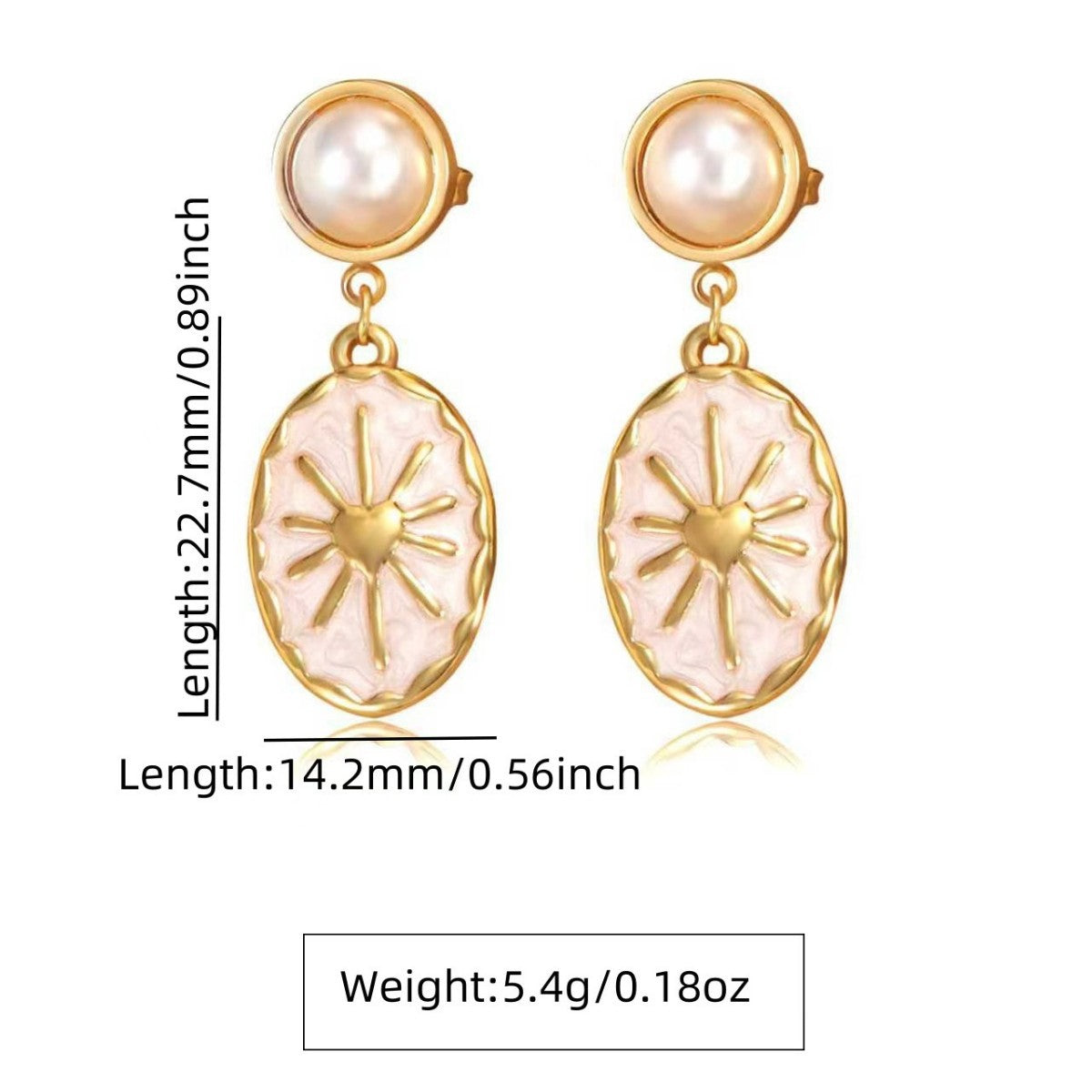 Orecchini da donna vintage in acciaio inossidabile a goccia d'olio geometrici ovali