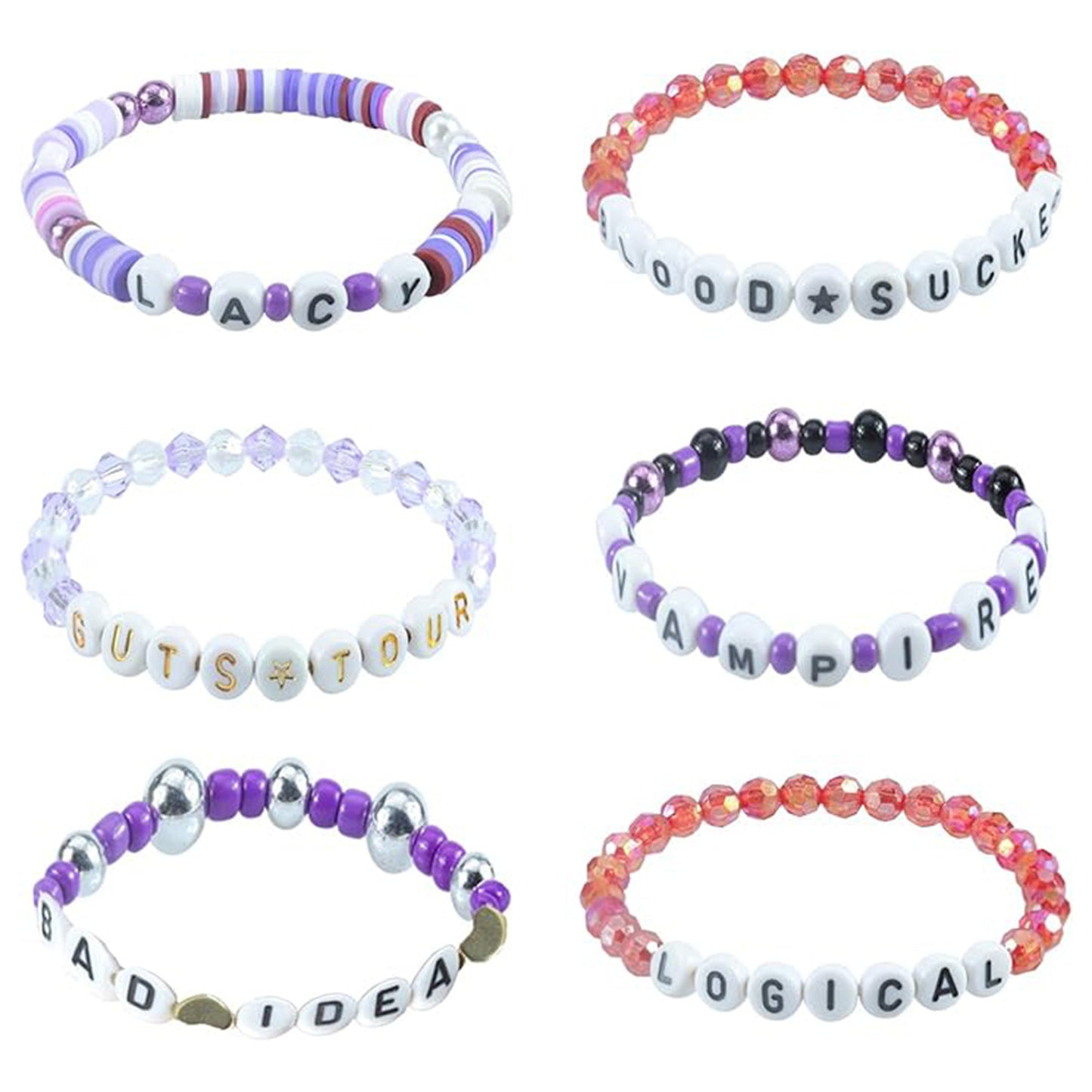 Minimalist Purple Resin Heart Geometric Handmade Bracelet for Women