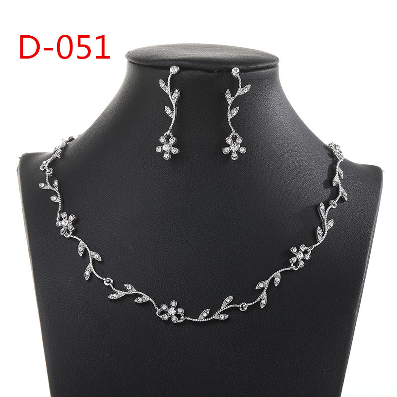 Minimalist Heart Teardrop Bell Pendant Necklace and Earrings Set in Alloy with Plated Finish for Women