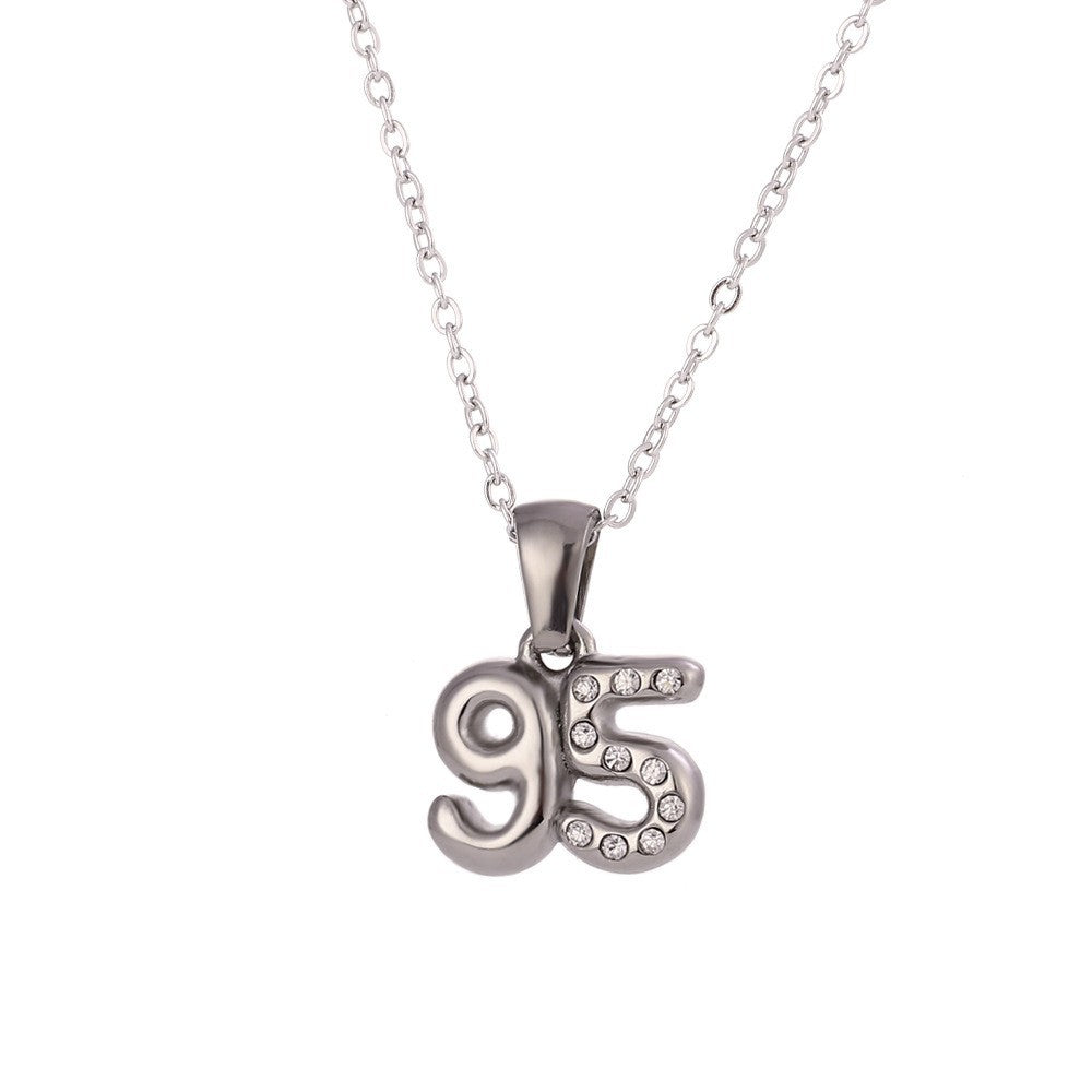 Collana Pendente Geometrica Minimalista da Donna in Acciaio Inox con Placcatura in Oro 18K e Finitura Smaltata