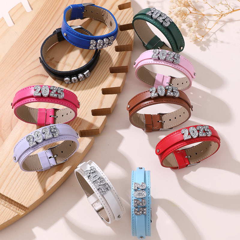 Princess Style Star-Shaped Resin Bracelet with Rhinestone Accents for Girls Aged 6 to 10 Years