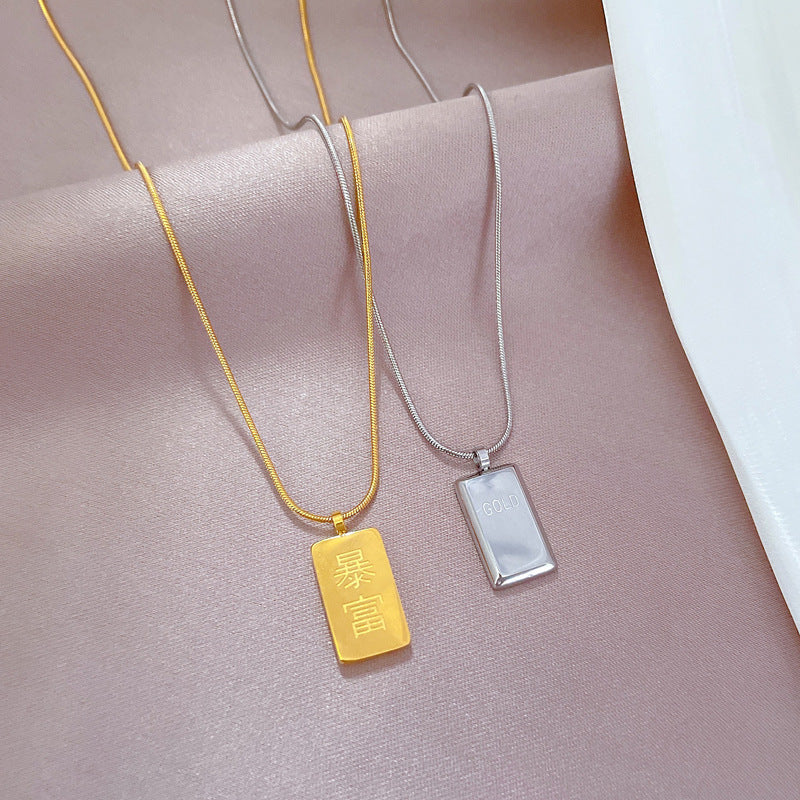 Collana Girocollo Minimalista in Acciaio al Titanio con Motivi Floreali