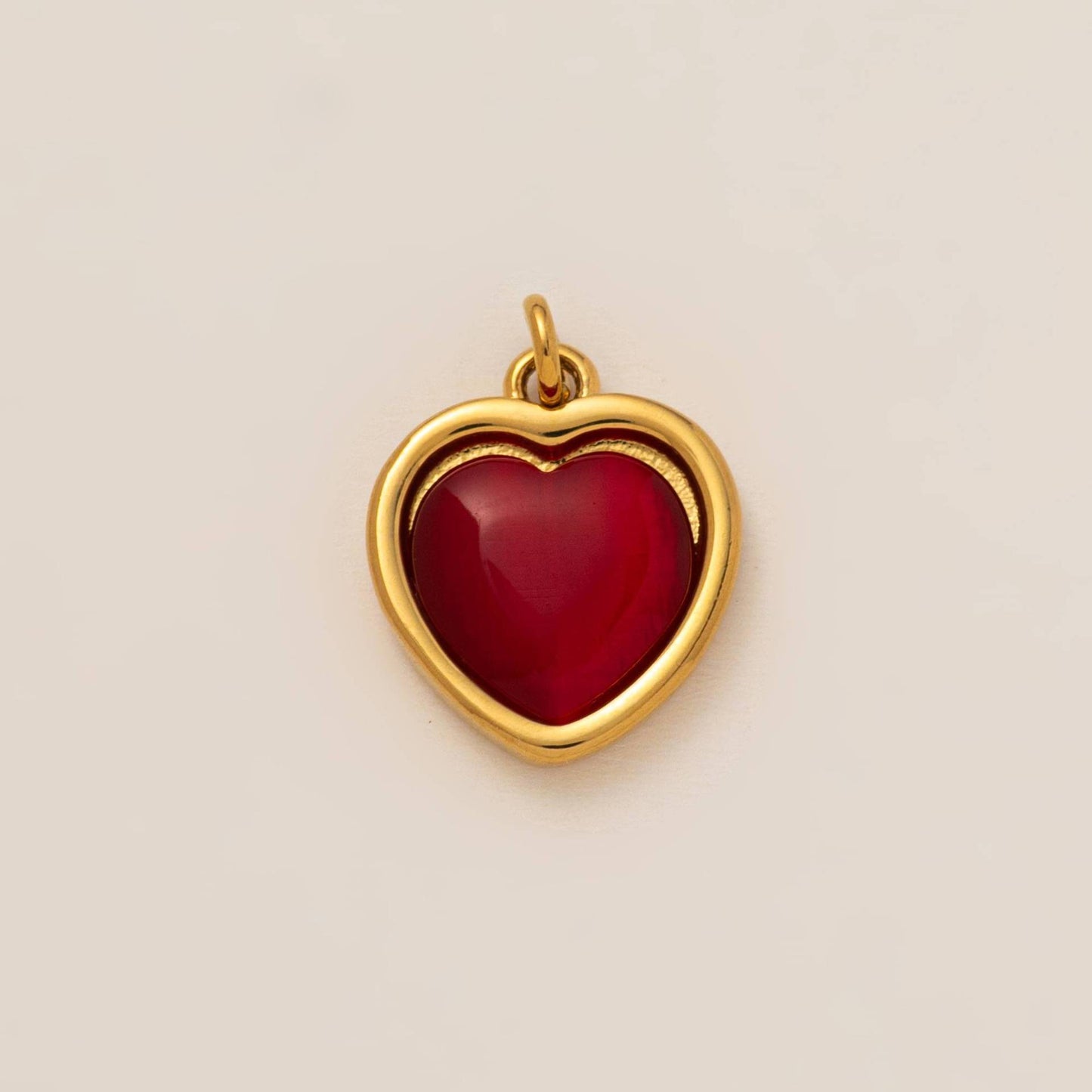 Vintage Gradient Heart Rhinestone Plated Stainless Steel Charm Bar Pendant