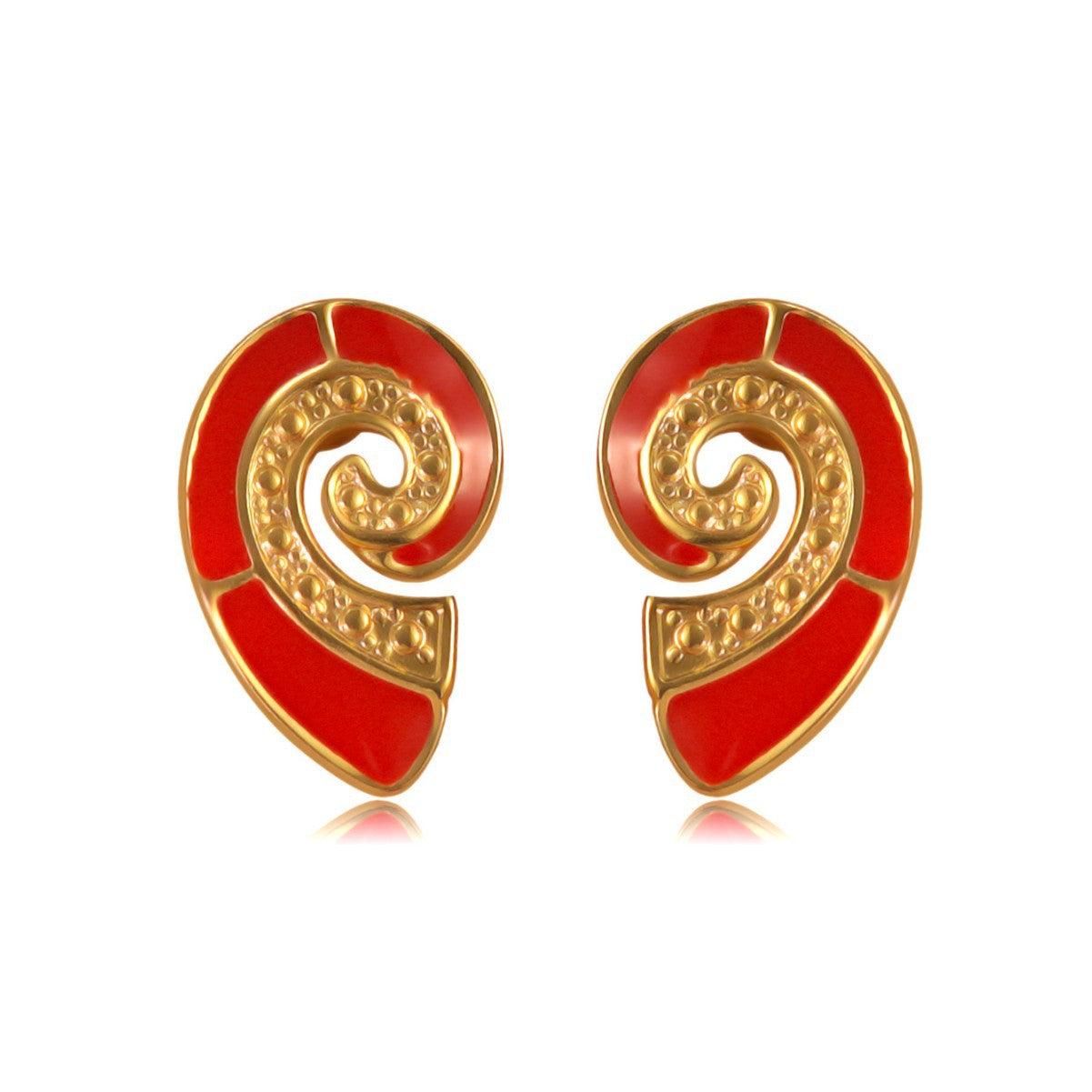 Sweet Colorful Drip Oil Animal Stainless Steel Earrings