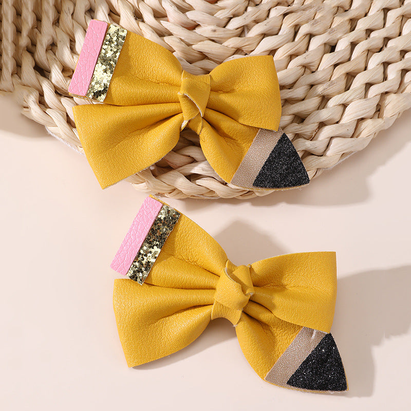 Fermaglio per Capelli a Fiocco Natural Style per Bambini Realizzato in Poliestere con Texture Arricciata e a Rete della Collezione Princess