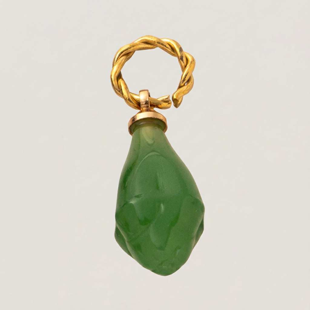 Vintage 18K Gold Plated Stainless Steel Round Pendant with December Birthstone DIY Charm Bar PVD Necklace