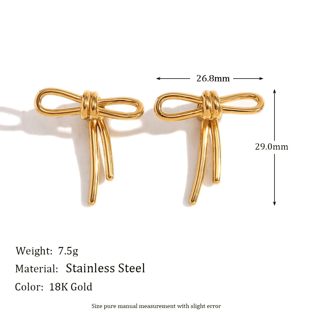Vintage-Inspired Floral Snail Pendant Earrings in Stainless Steel with 18K Gold Plating for Women