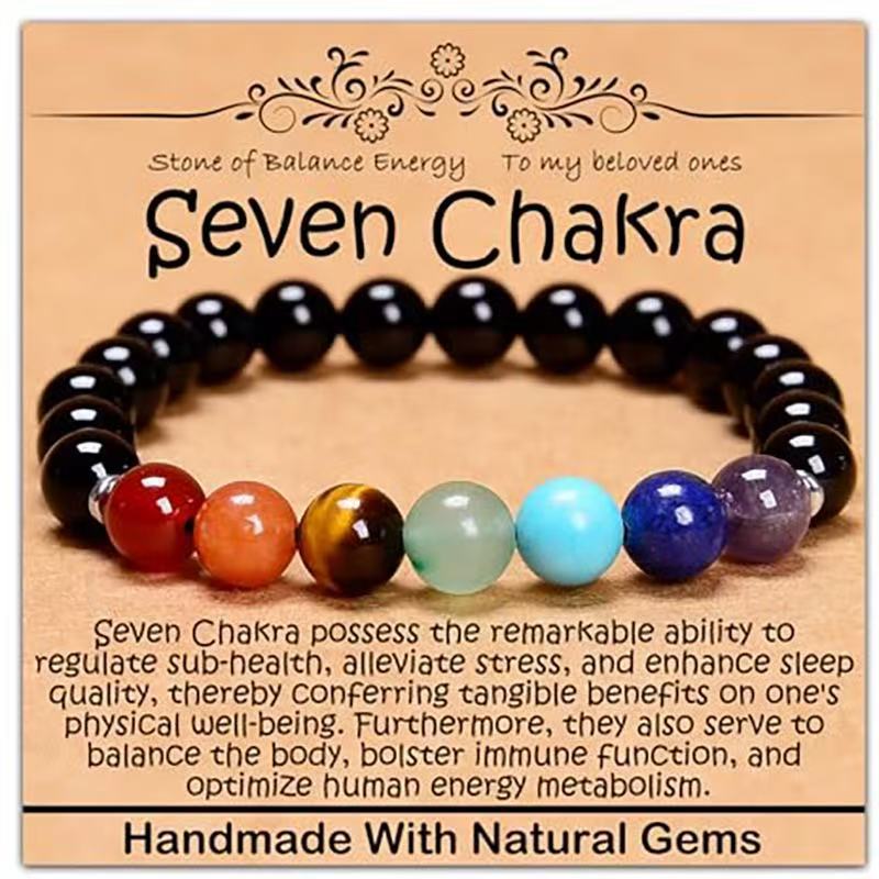 Minimalist Natural Stone Beaded Bracelet Unisex Geometric Round Handmade Jewelry Gift