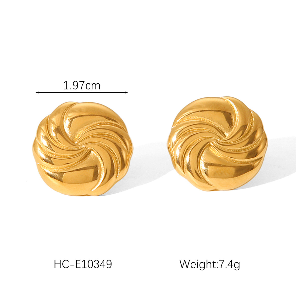 Minimalist Geometric Heart Stainless Steel Earrings for Women Hypoallergenic Fade-Resistant Titanium Steel Studs