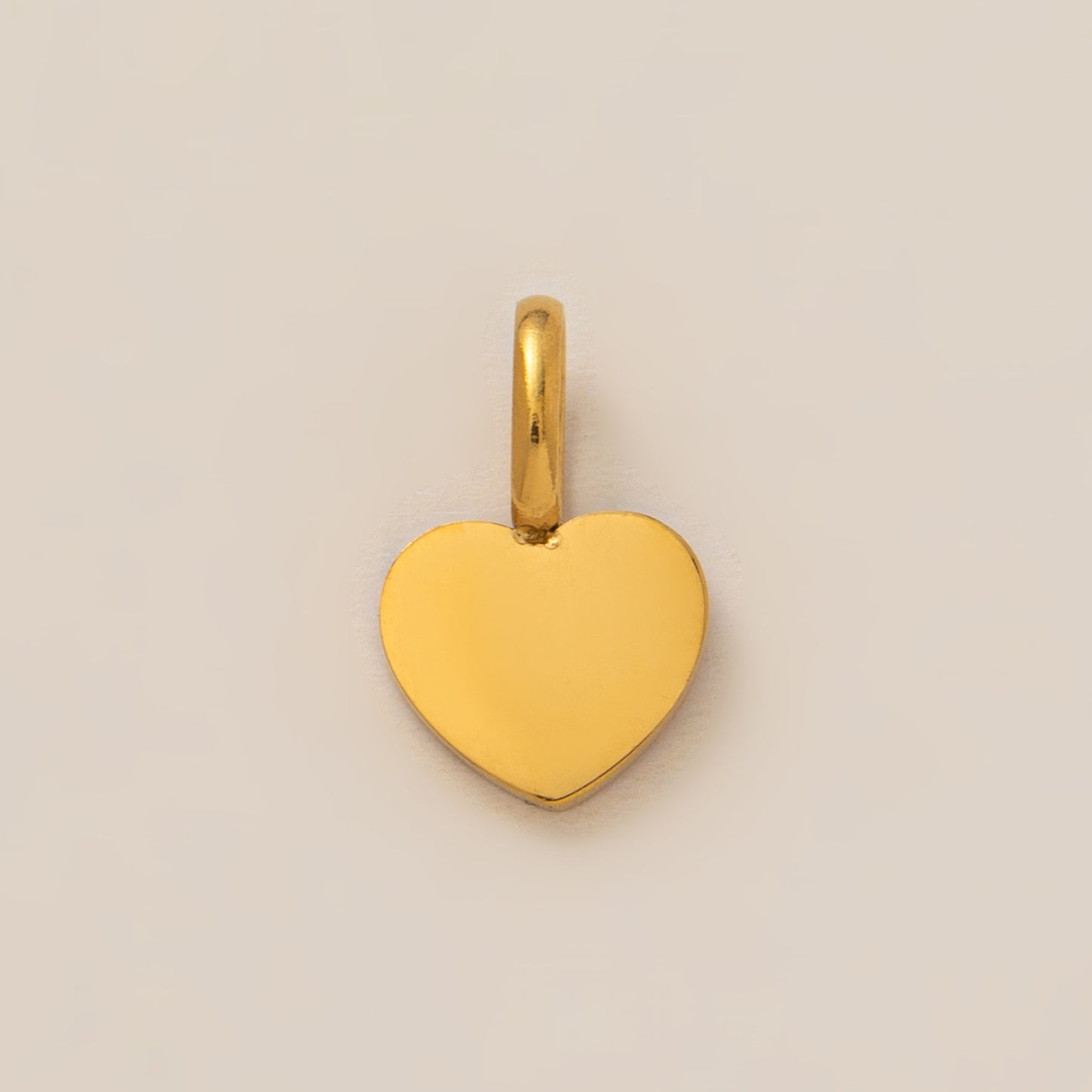 Minimalist 18K Gold Plated Brass Heart Round Square Geometric Pendant Necklace for Unisex