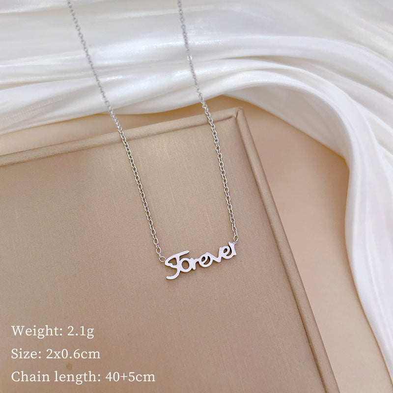 Collana con pendente geometrico minimalista in titanio e acciaio placcato unisex