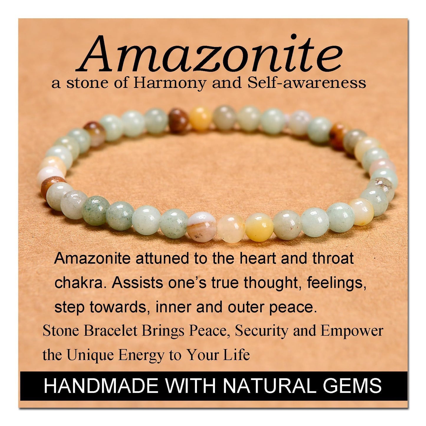 Minimalist Round Green Agate Amethyst Map Stone Obsidian Malachite White Agate Crystal Stretch Bracelet Unisex Geometric Jewelry