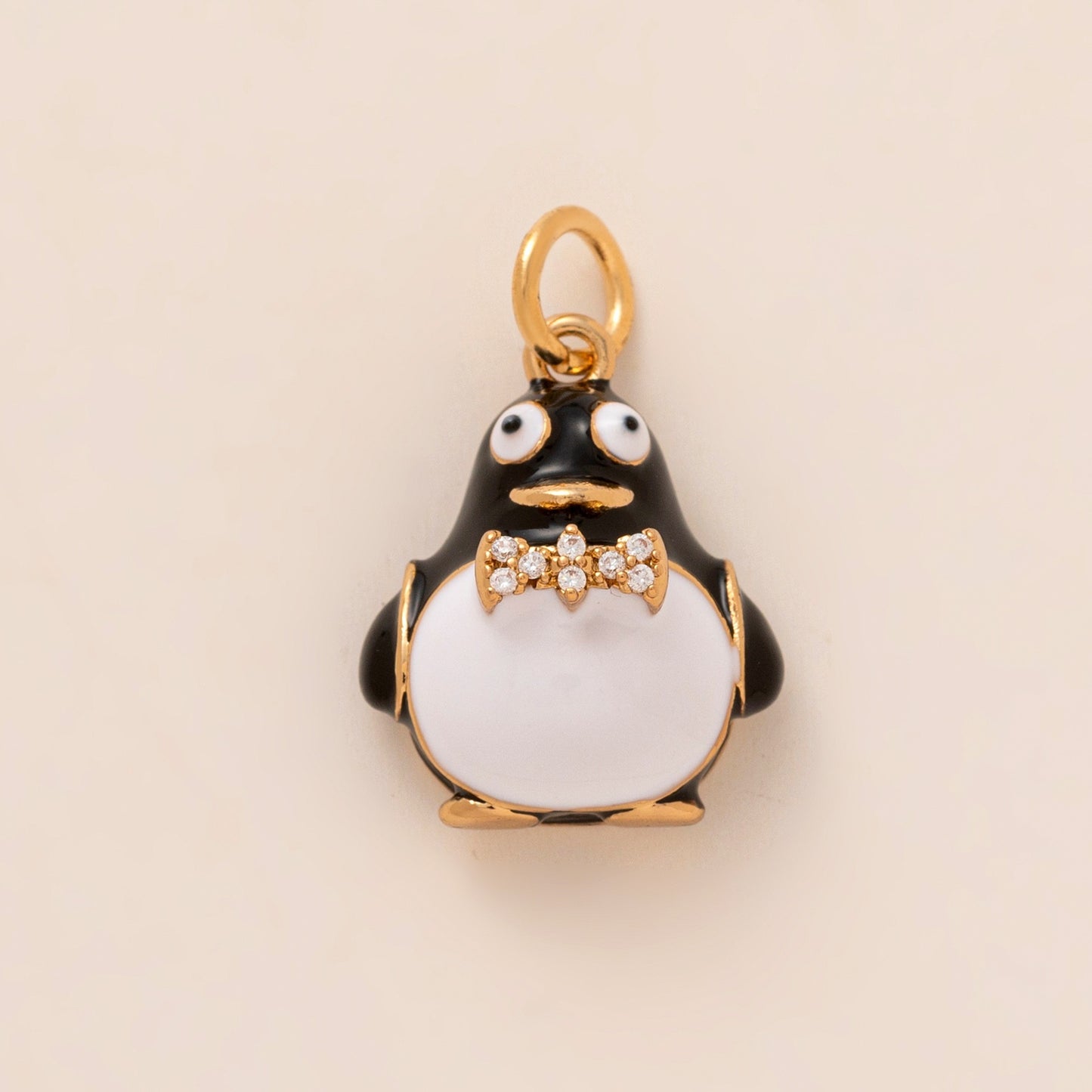 Elegant Minimalist Vintage Oval Geometric Brass Bag Charm with Plated Finish