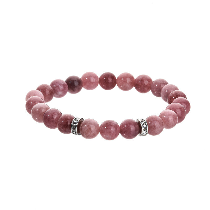 Elegant Geometric Aquamarine Amethyst Sunstone Beaded Bracelet Unisex Fashion Jewelry