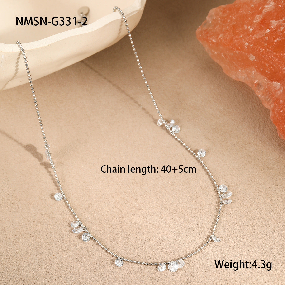 Conjunto de collar y pulsera de acero inoxidable de estilo francés a la moda con dijes colgantes de corazón y campana, acabado chapado, joyería de cadena de clavícula para mujer