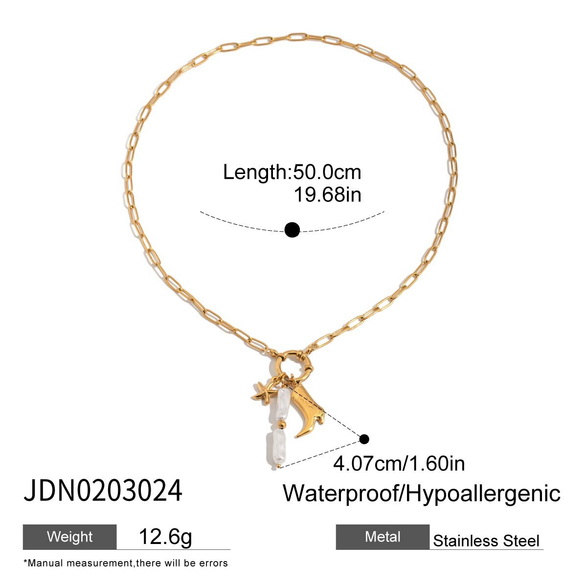 Minimalist Elegant Geometric Oval Stainless Steel Plated Titanium Steel Pendant Necklace Charm Bar for Women