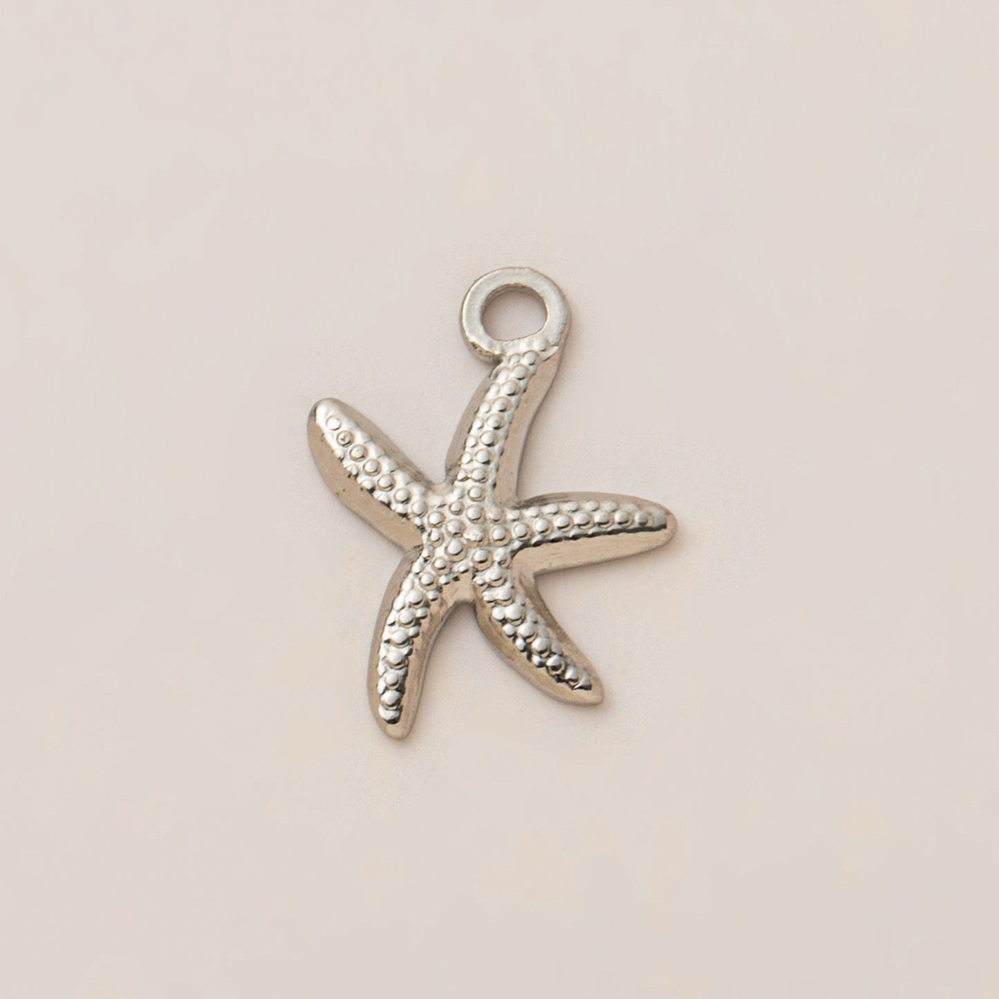 Vintage Plated Stainless Steel Starfish Heart Fish Rectangle Geometric Pearl Inlay Charm Bar