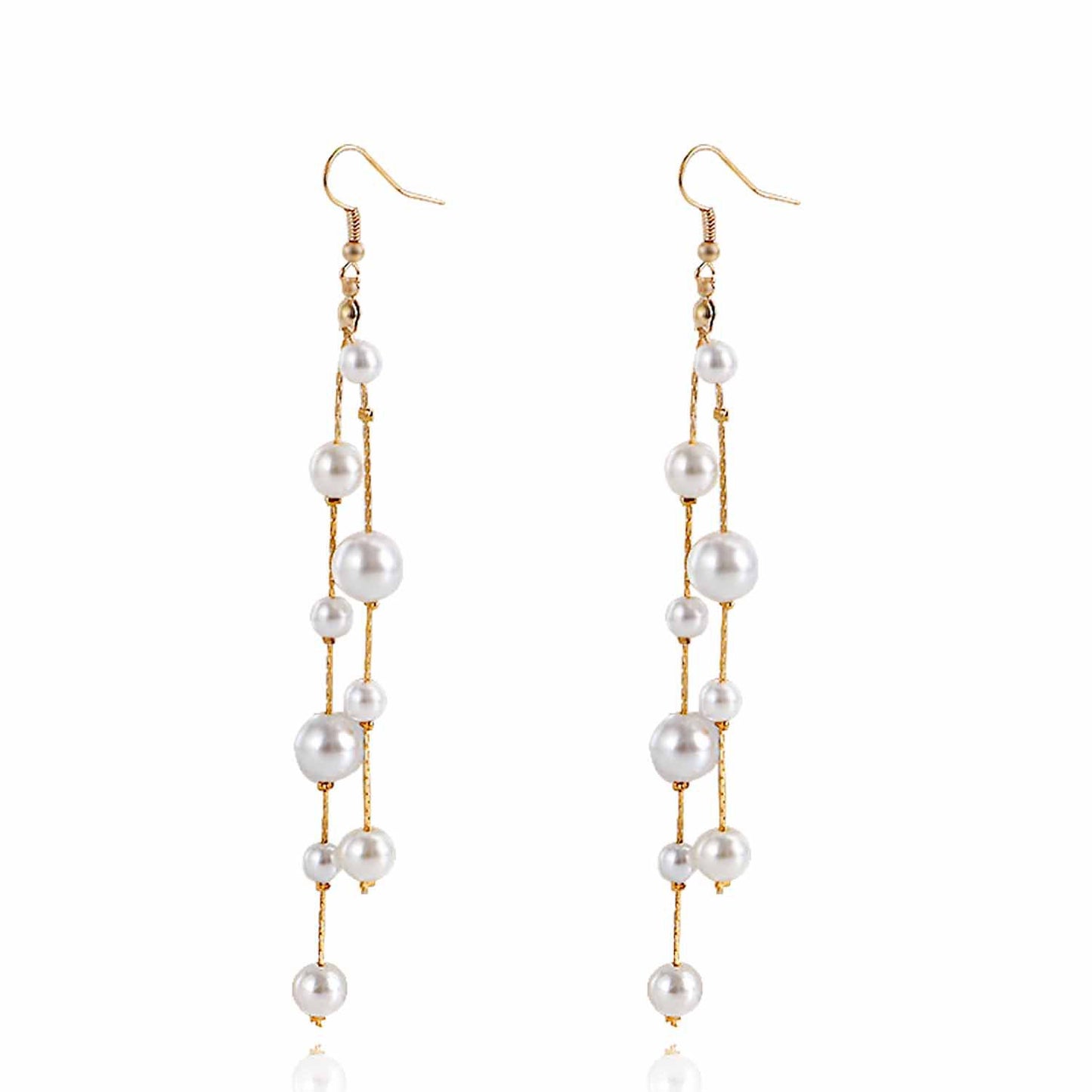 Vintage Geometric Alloy Pendant Earrings with Plated Finish for Women