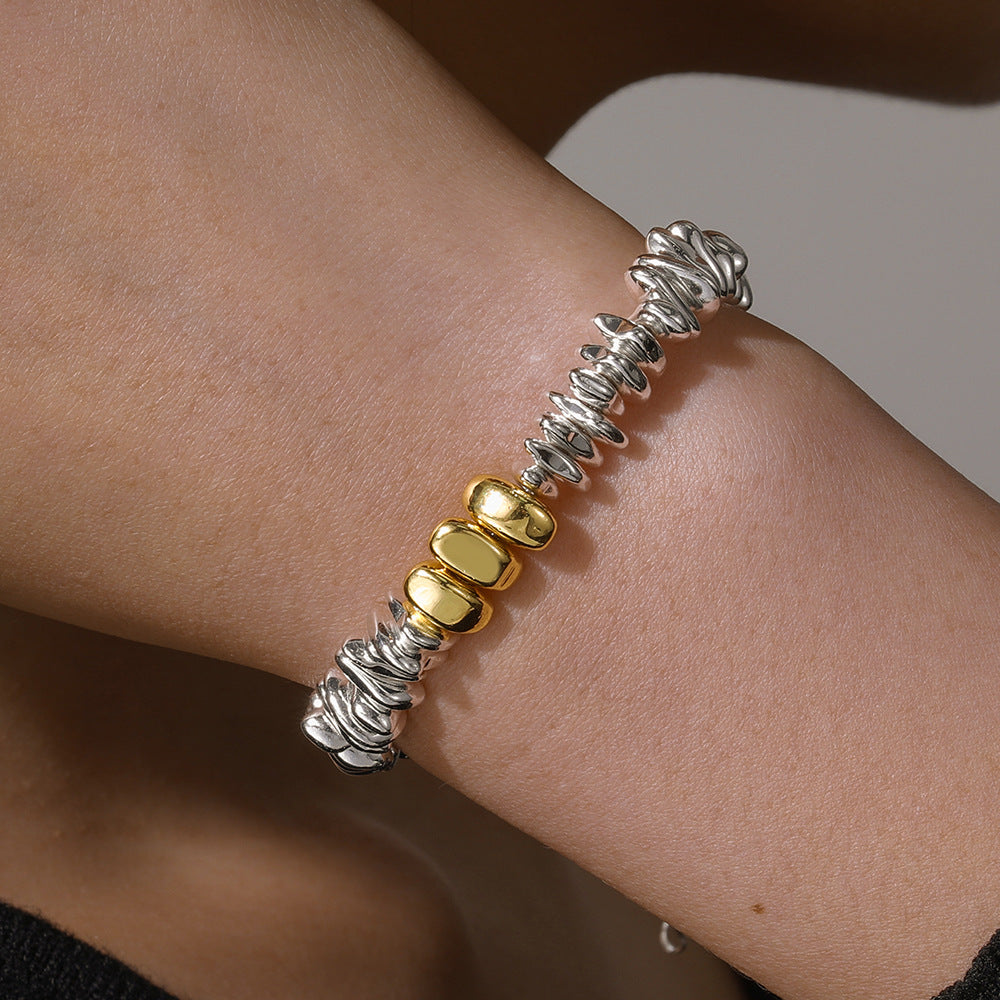 Minimalist Geometric Round Hematite Handmade Bracelet Unisex