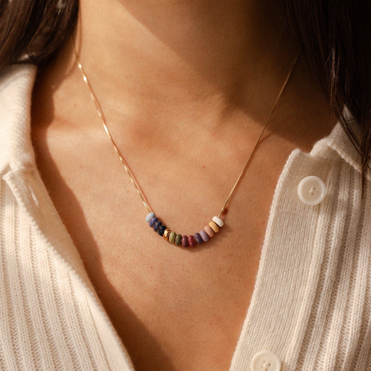 Minimalist Heart Stainless Steel PVD Charm Bar for Women